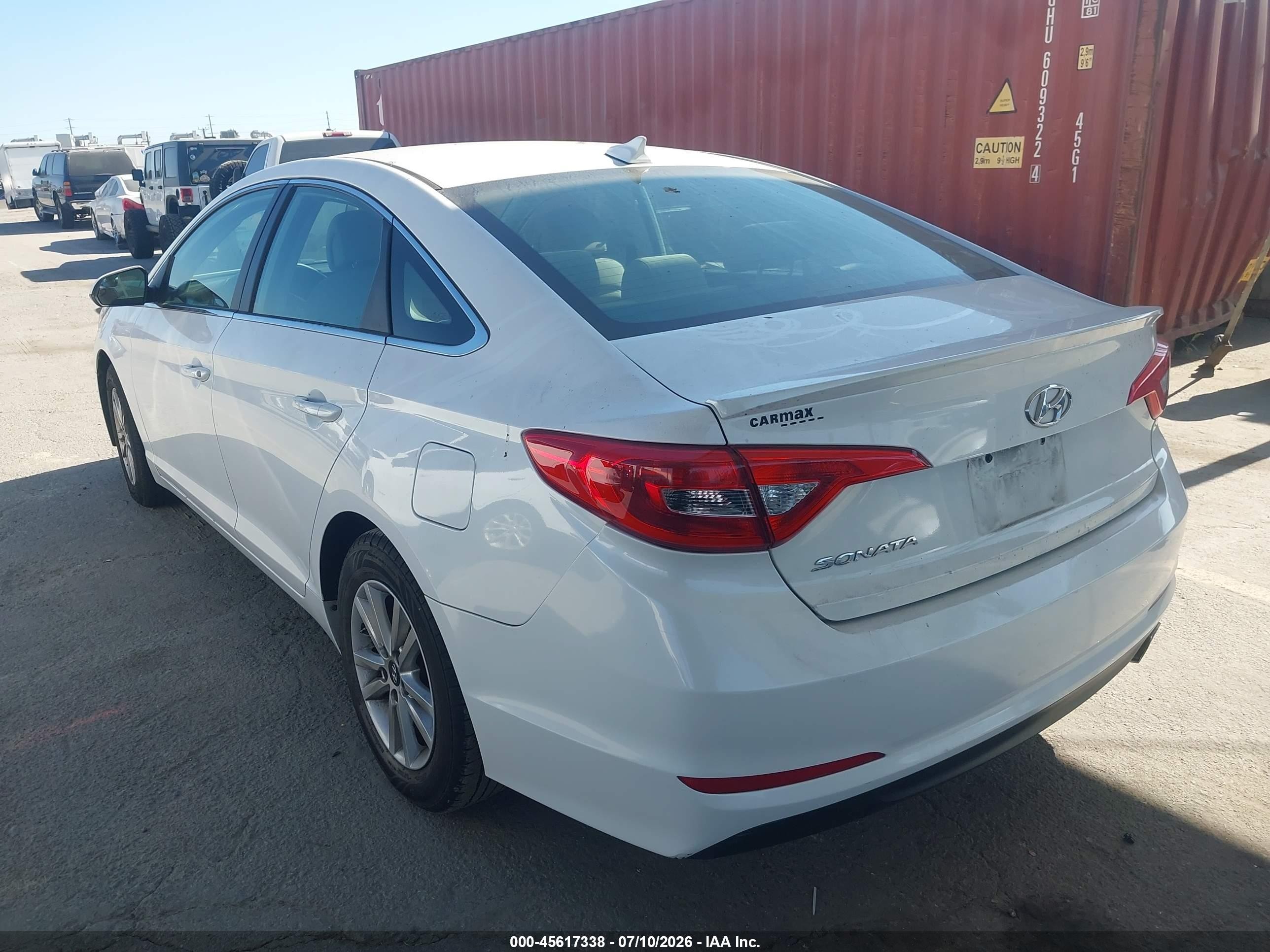 2015 Hyundai Sonata Se White vin: 5NPE24AF5FH188018