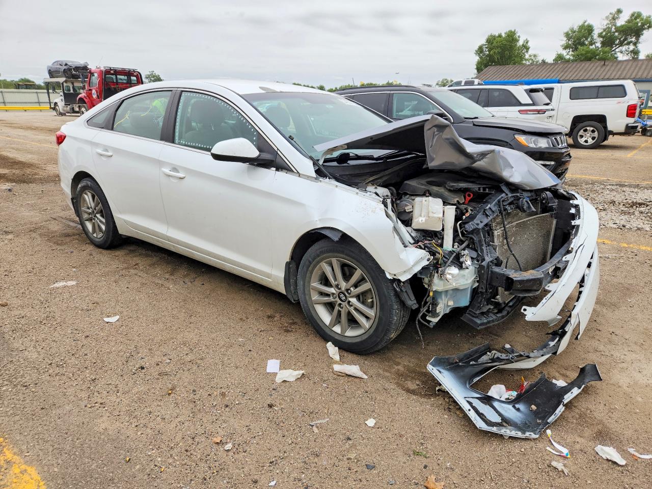 2015 Hyundai Sonata Se White vin: 5NPE24AF5FH188696