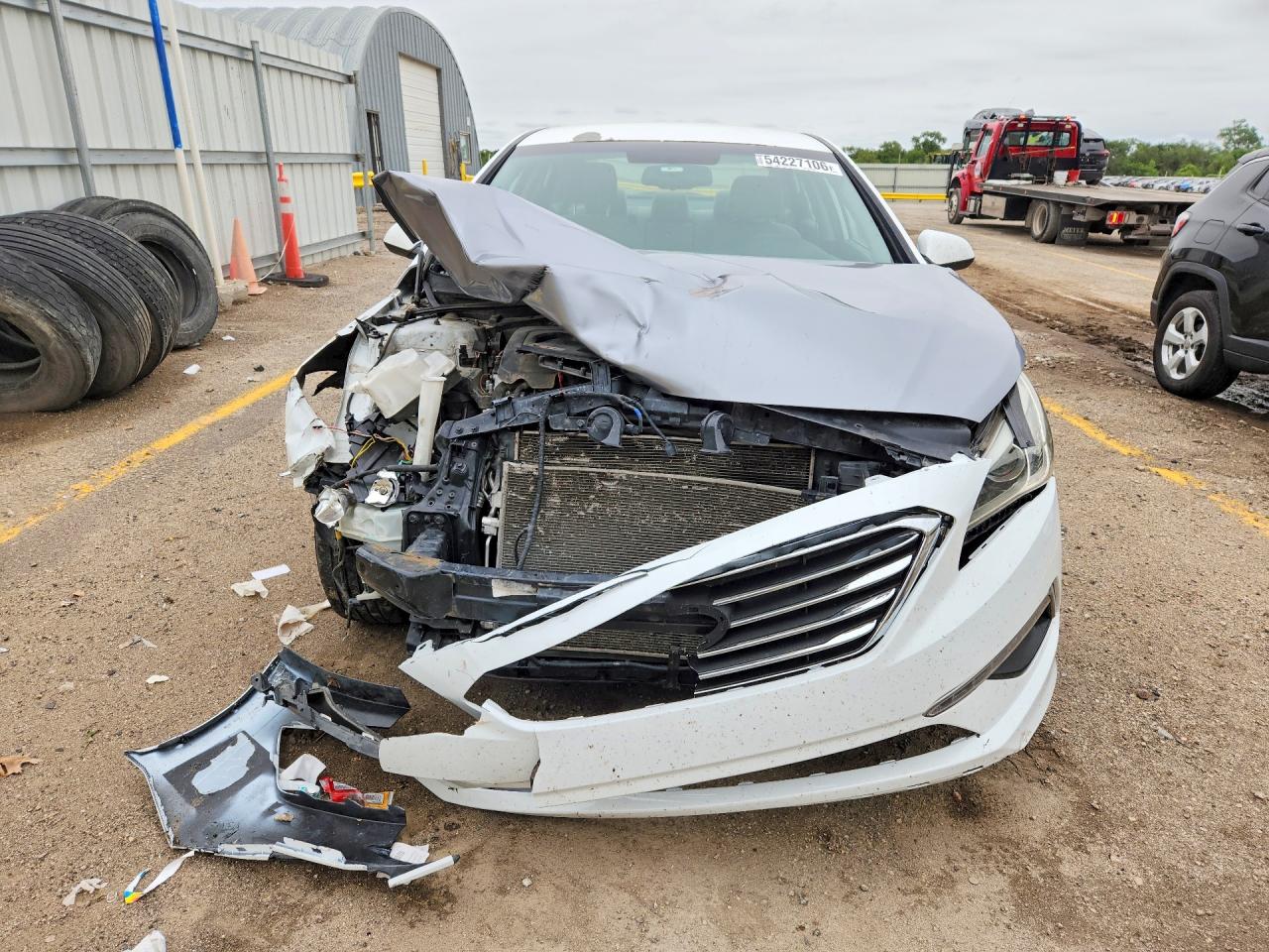 2015 Hyundai Sonata Se White vin: 5NPE24AF5FH188696