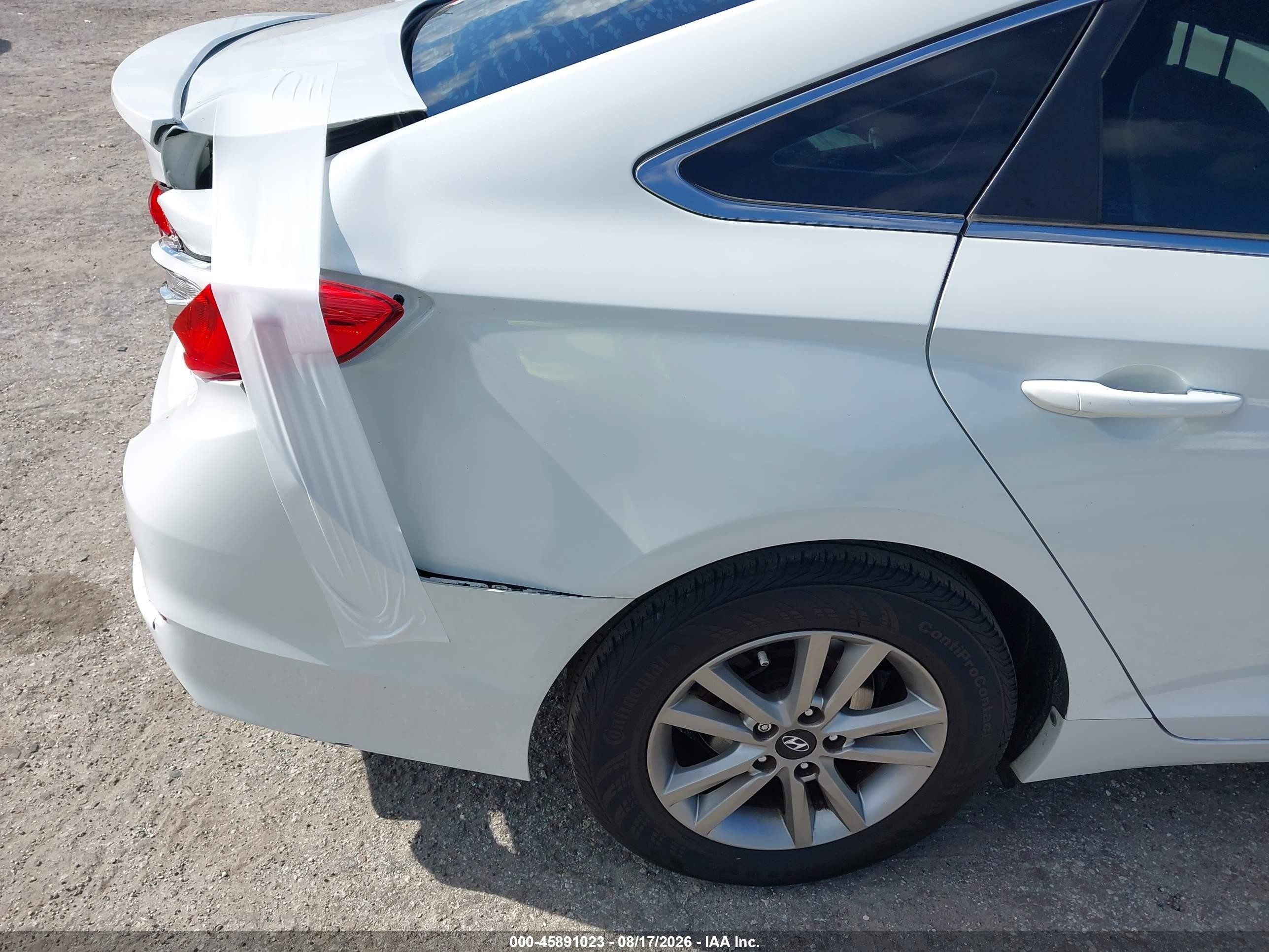 2015 Hyundai Sonata Se White vin: 5NPE24AF5FH203410