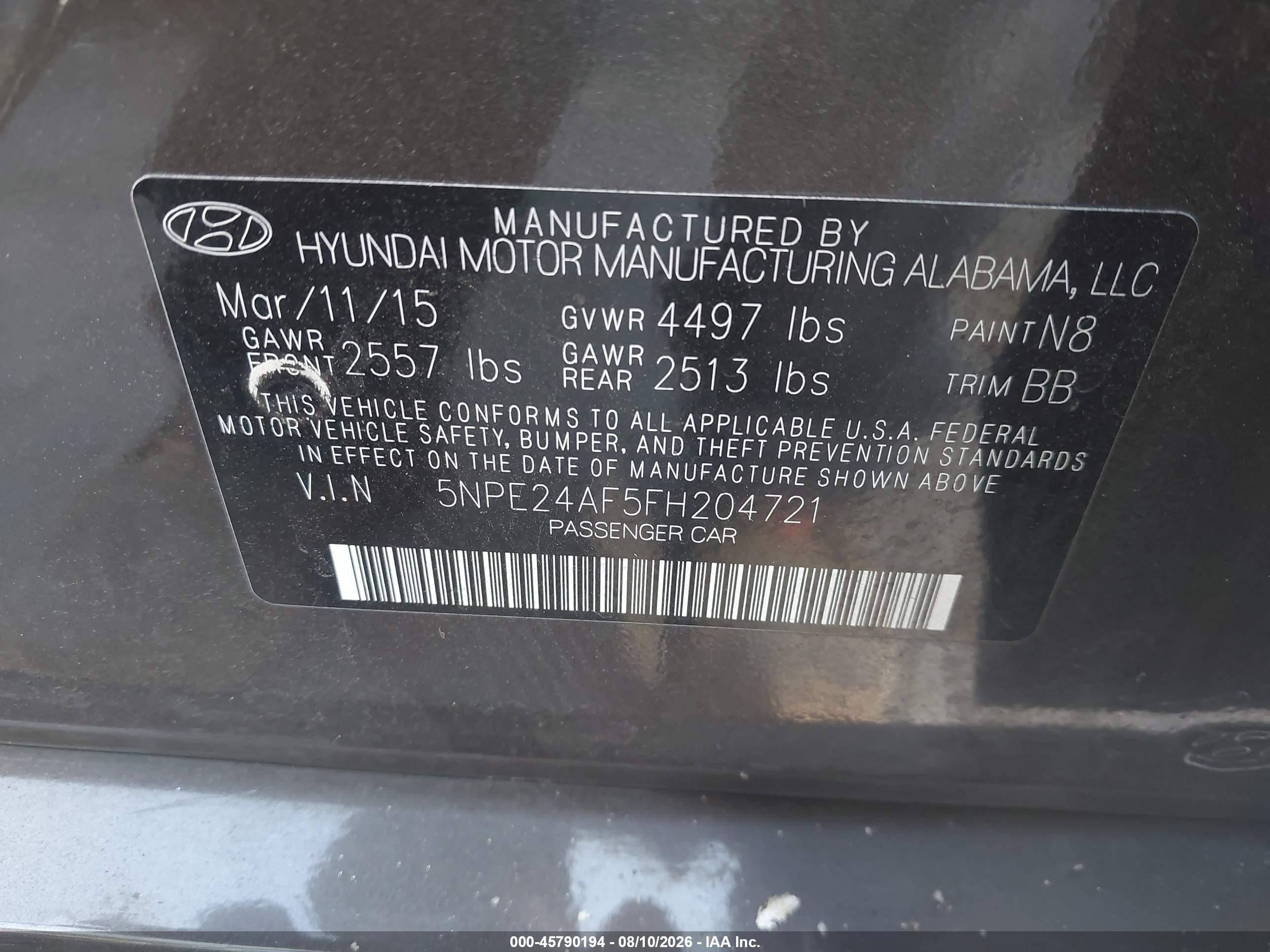 2015 Hyundai Sonata Se Brown vin: 5NPE24AF5FH204721