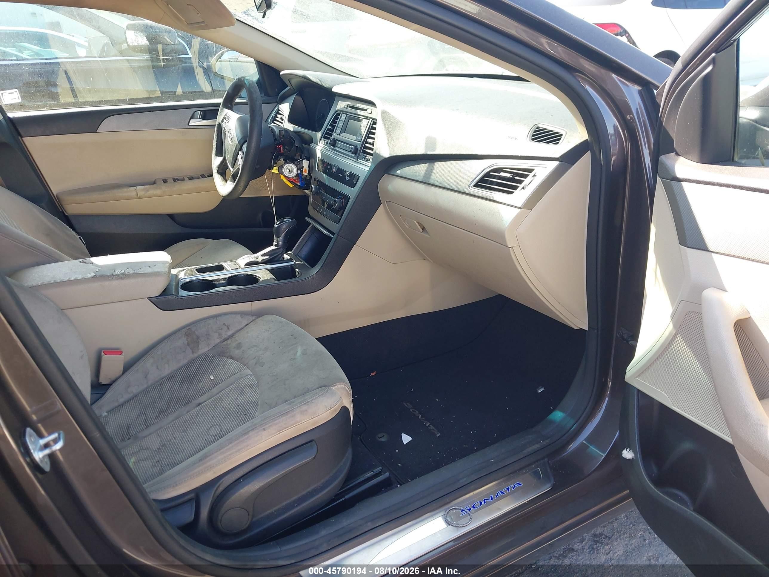 2015 Hyundai Sonata Se Brown vin: 5NPE24AF5FH204721