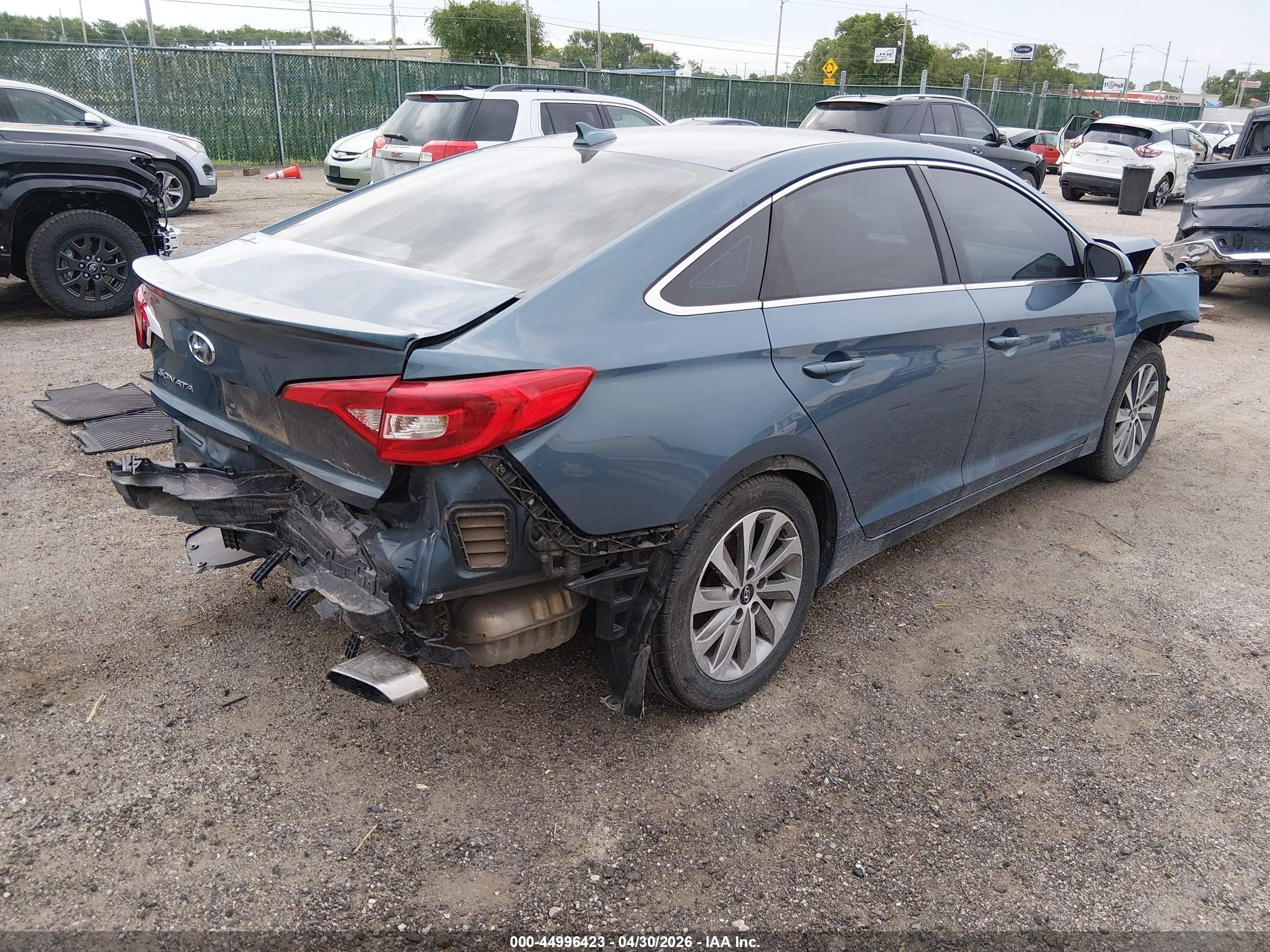 2015 Hyundai Sonata Se Blue vin: 5NPE24AF5FH207232