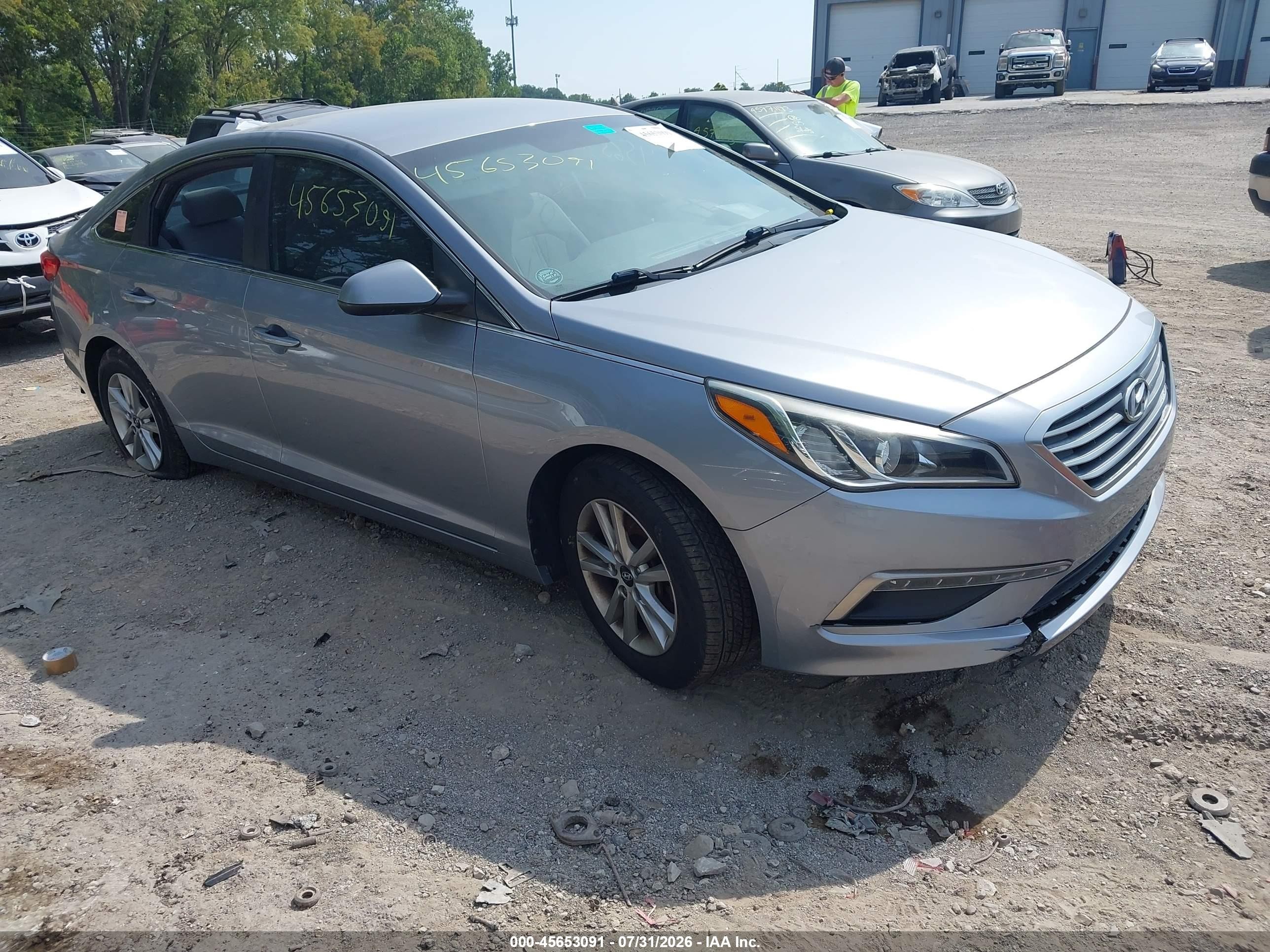 2015 Hyundai Sonata Se Silver vin: 5NPE24AF5FH212494