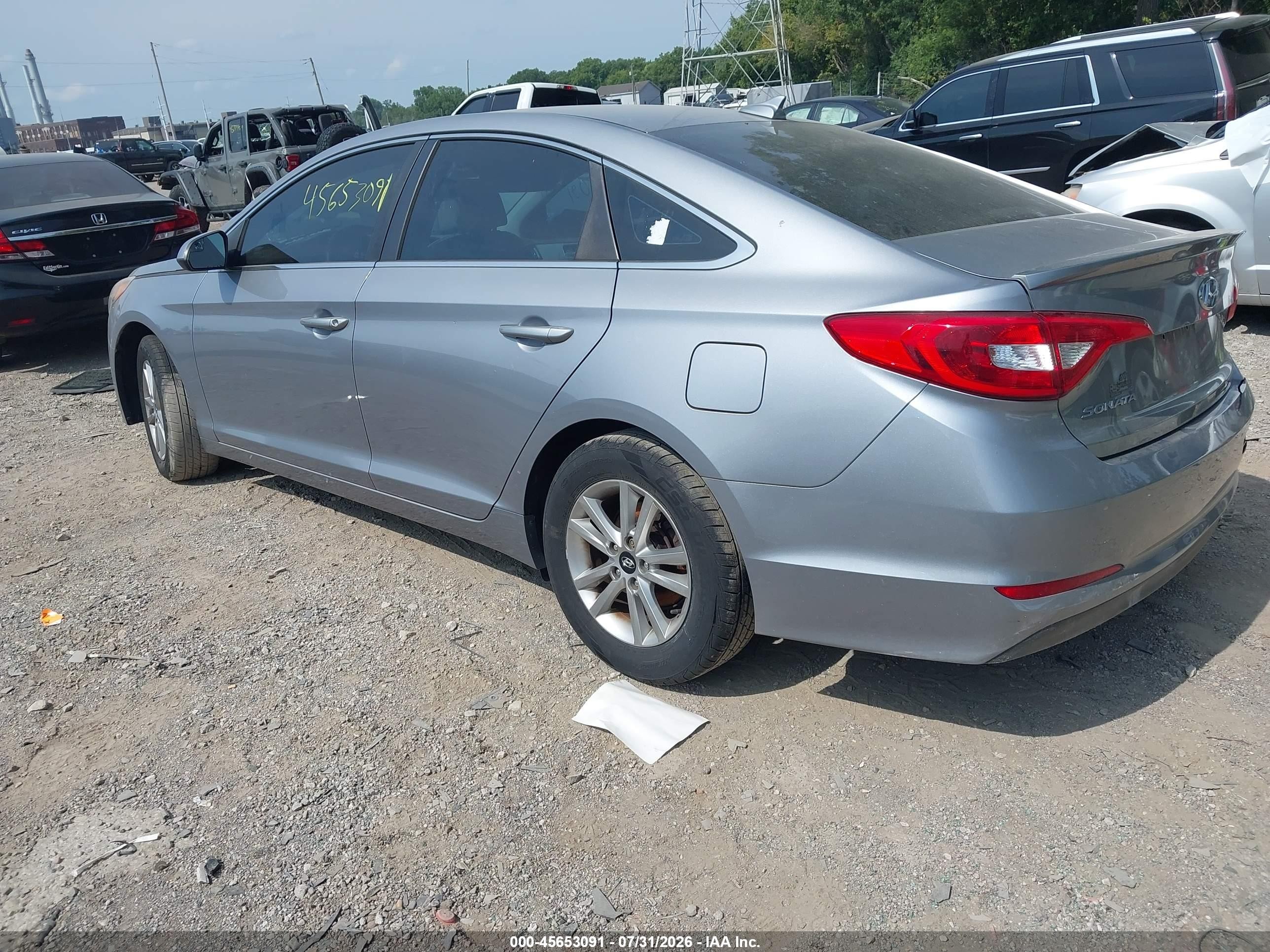 2015 Hyundai Sonata Se Silver vin: 5NPE24AF5FH212494