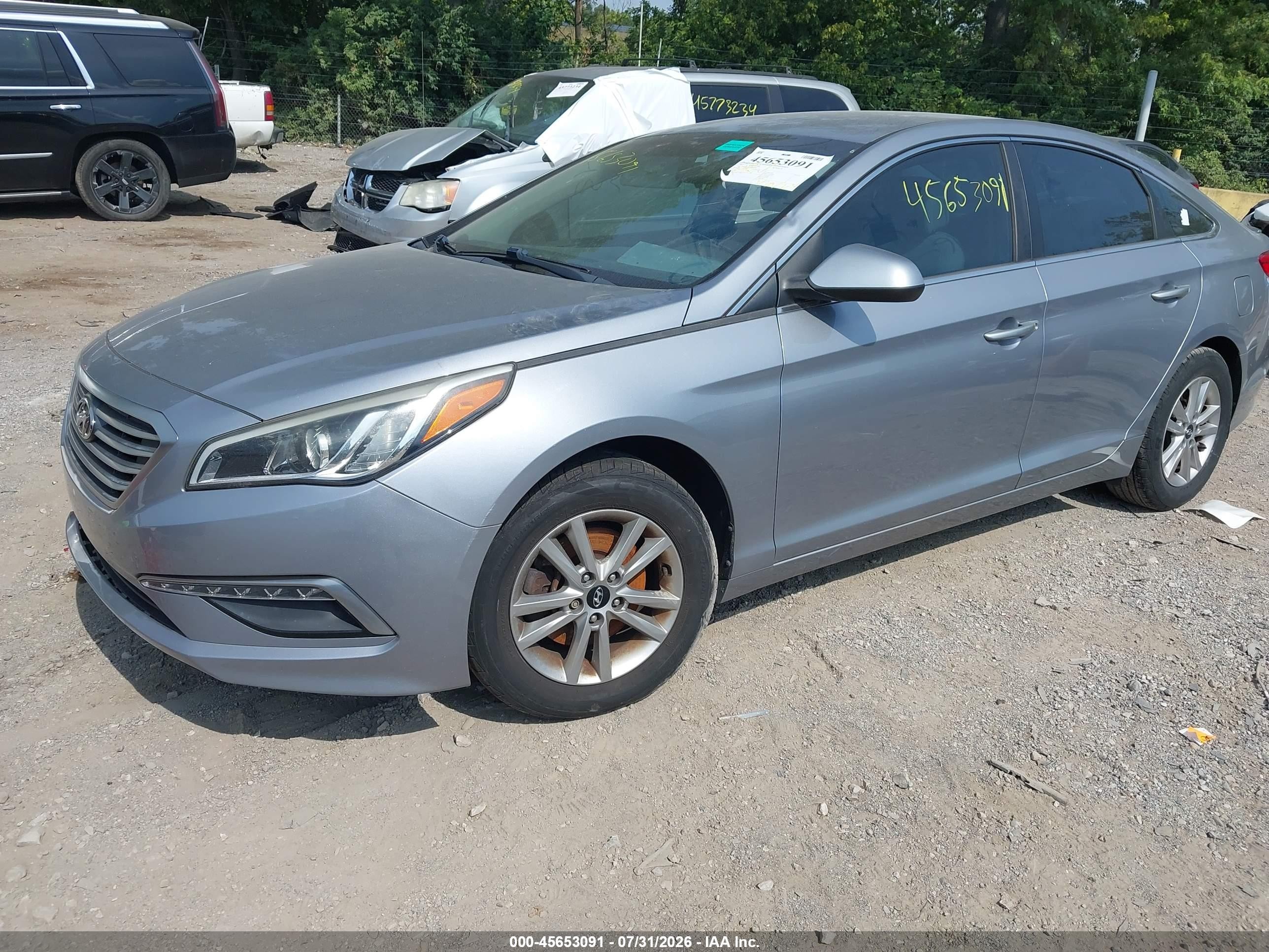 2015 Hyundai Sonata Se Silver vin: 5NPE24AF5FH212494