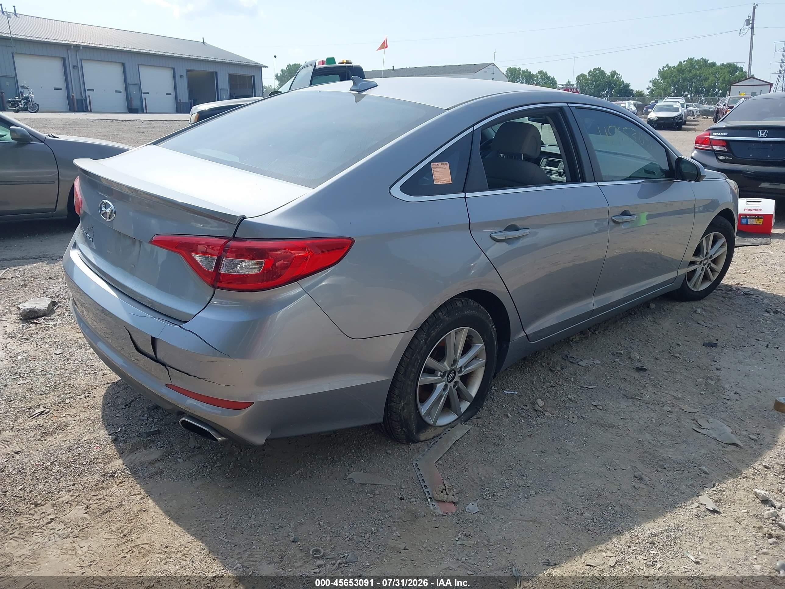 2015 Hyundai Sonata Se Silver vin: 5NPE24AF5FH212494