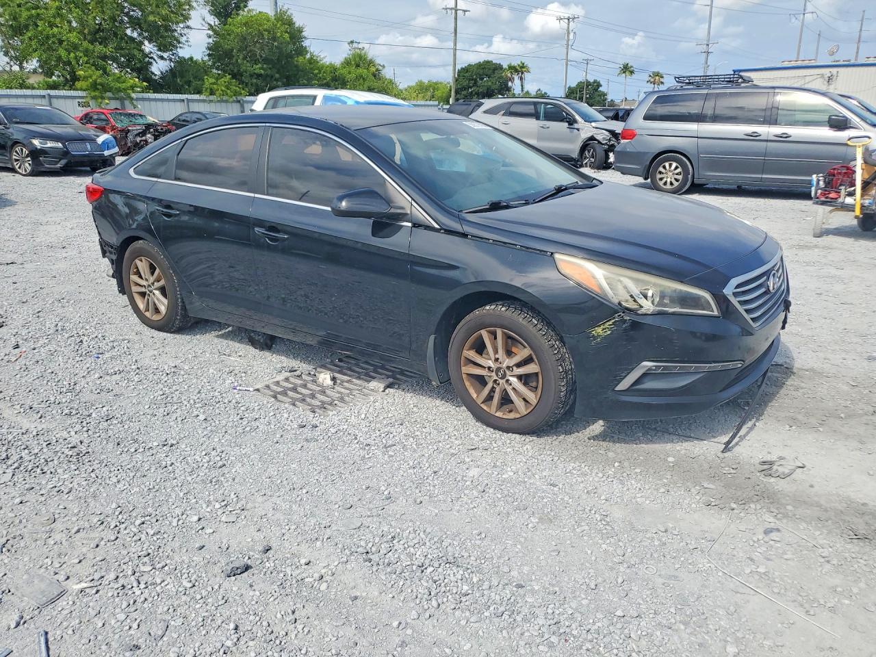 2015 Hyundai Sonata Se Black vin: 5NPE24AF5FH227559