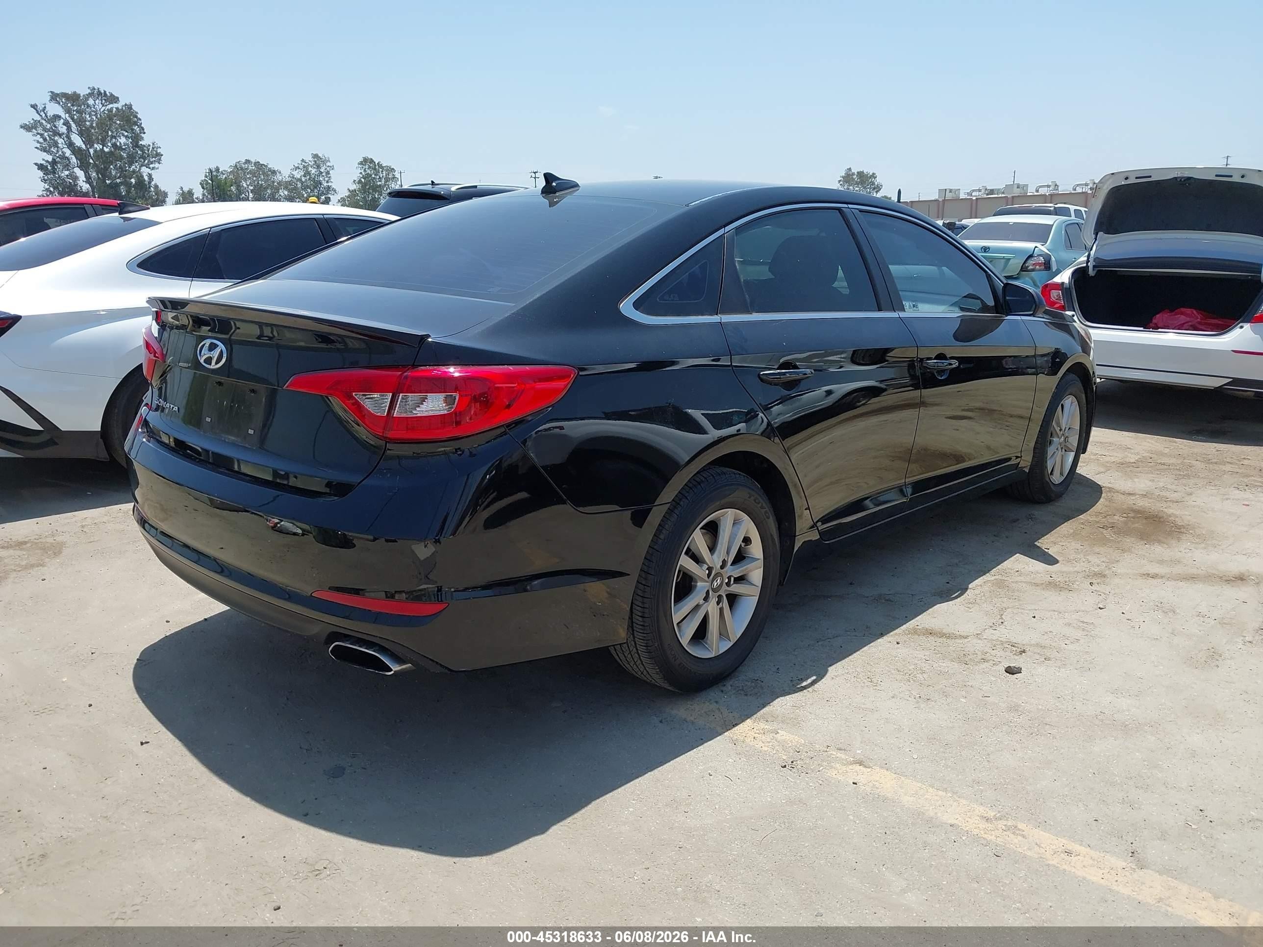 2015 Hyundai Sonata Se Black vin: 5NPE24AF5FH232213
