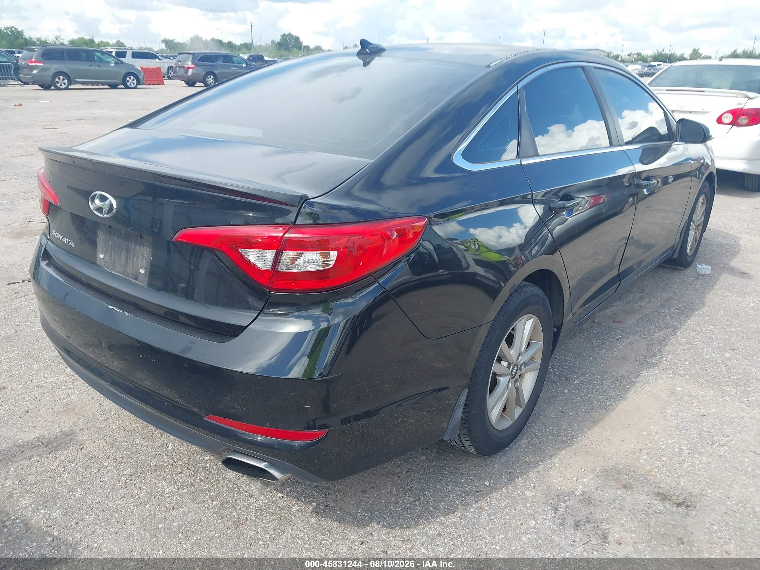 2015 Hyundai Sonata Se Black vin: 5NPE24AF5FH238643
