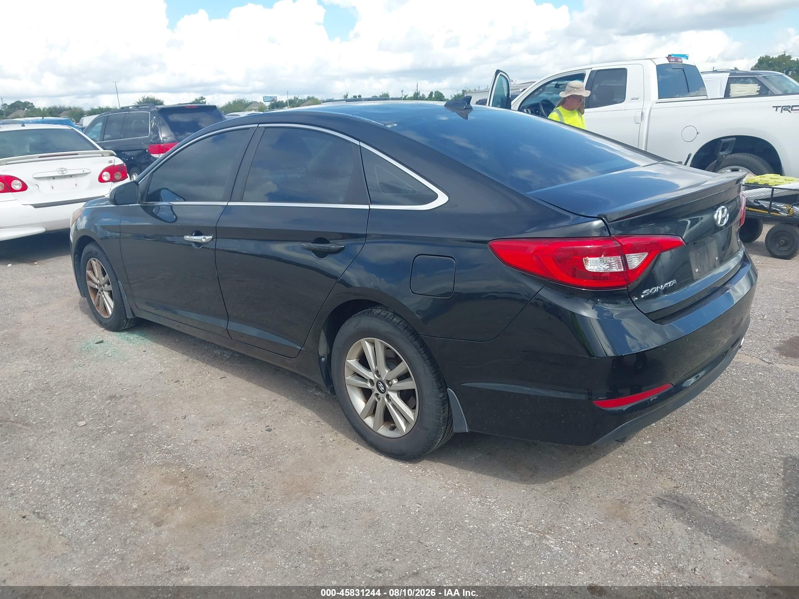 2015 Hyundai Sonata Se Black vin: 5NPE24AF5FH238643