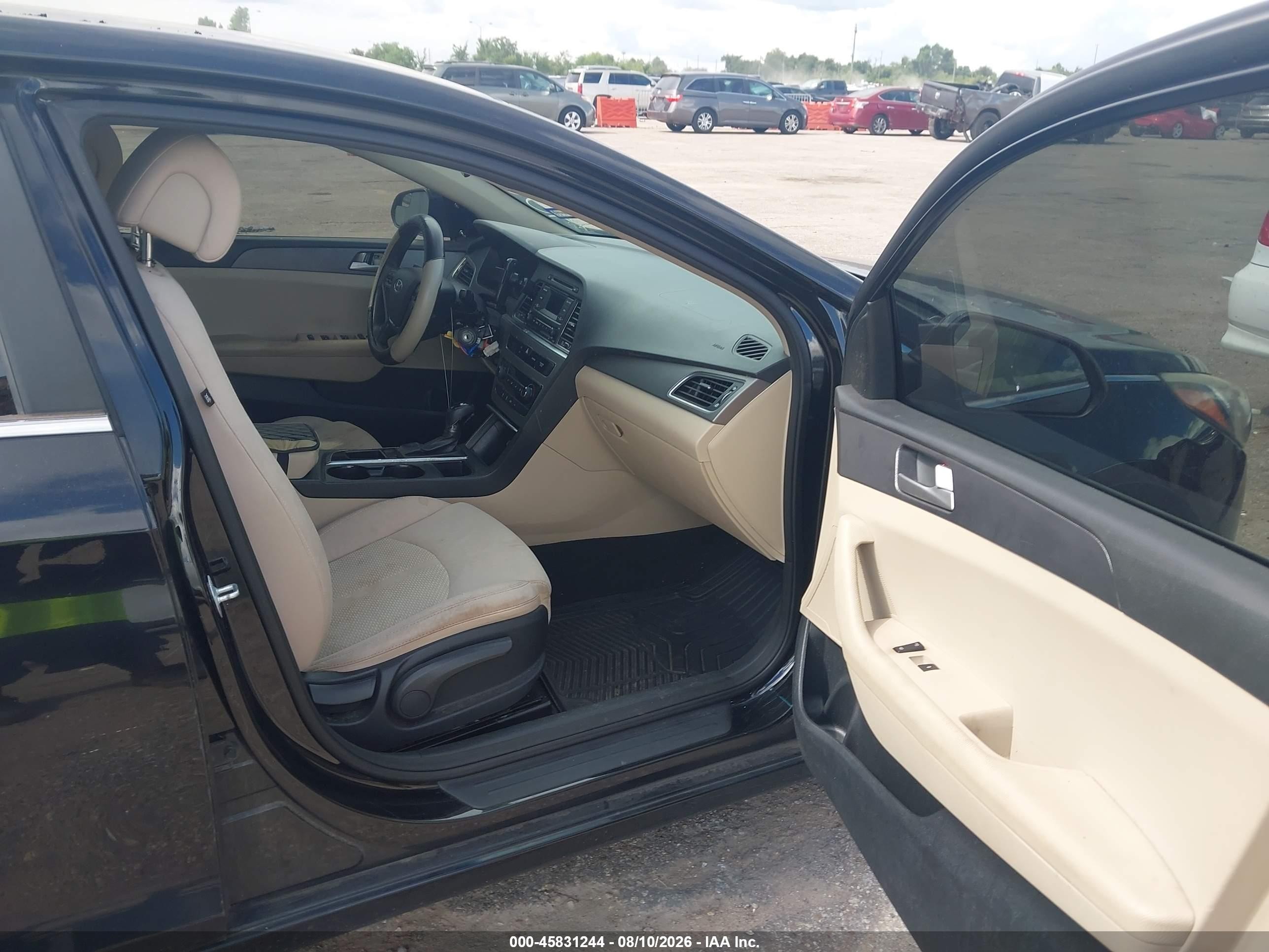 2015 Hyundai Sonata Se Black vin: 5NPE24AF5FH238643