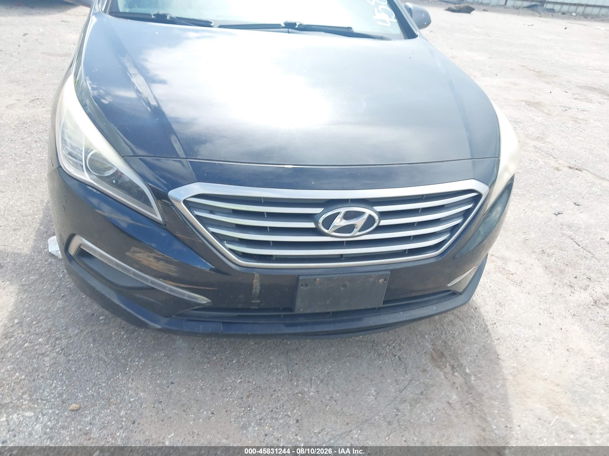 2015 Hyundai Sonata Se Black vin: 5NPE24AF5FH238643