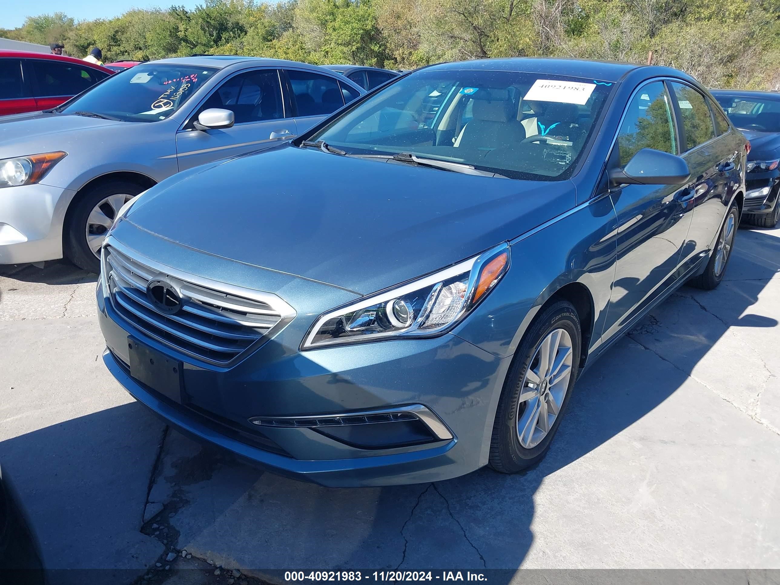 2015 Hyundai Sonata Se Blue vin: 5NPE24AF5FH245687