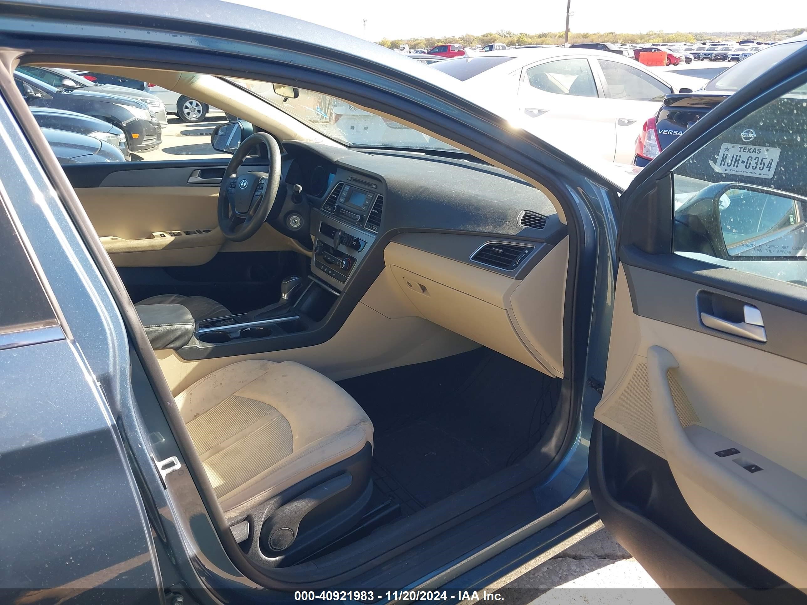 2015 Hyundai Sonata Se Blue vin: 5NPE24AF5FH245687