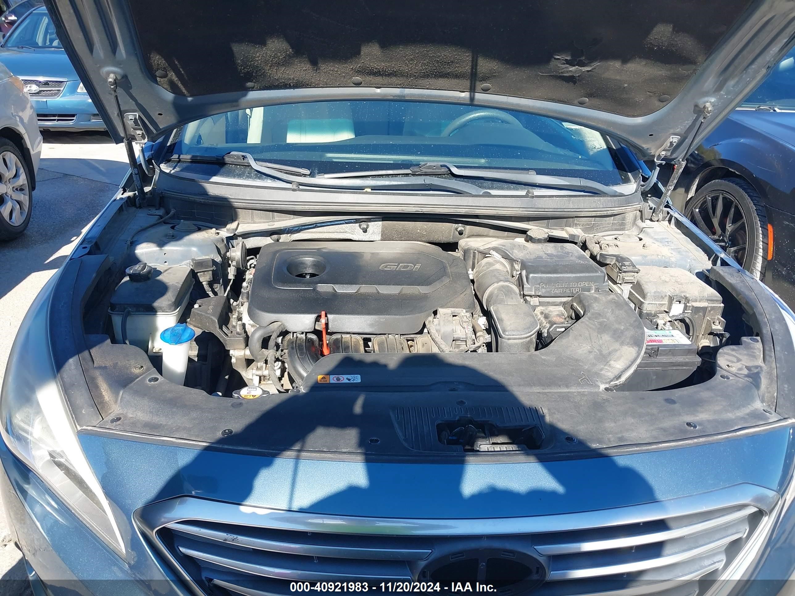2015 Hyundai Sonata Se Blue vin: 5NPE24AF5FH245687