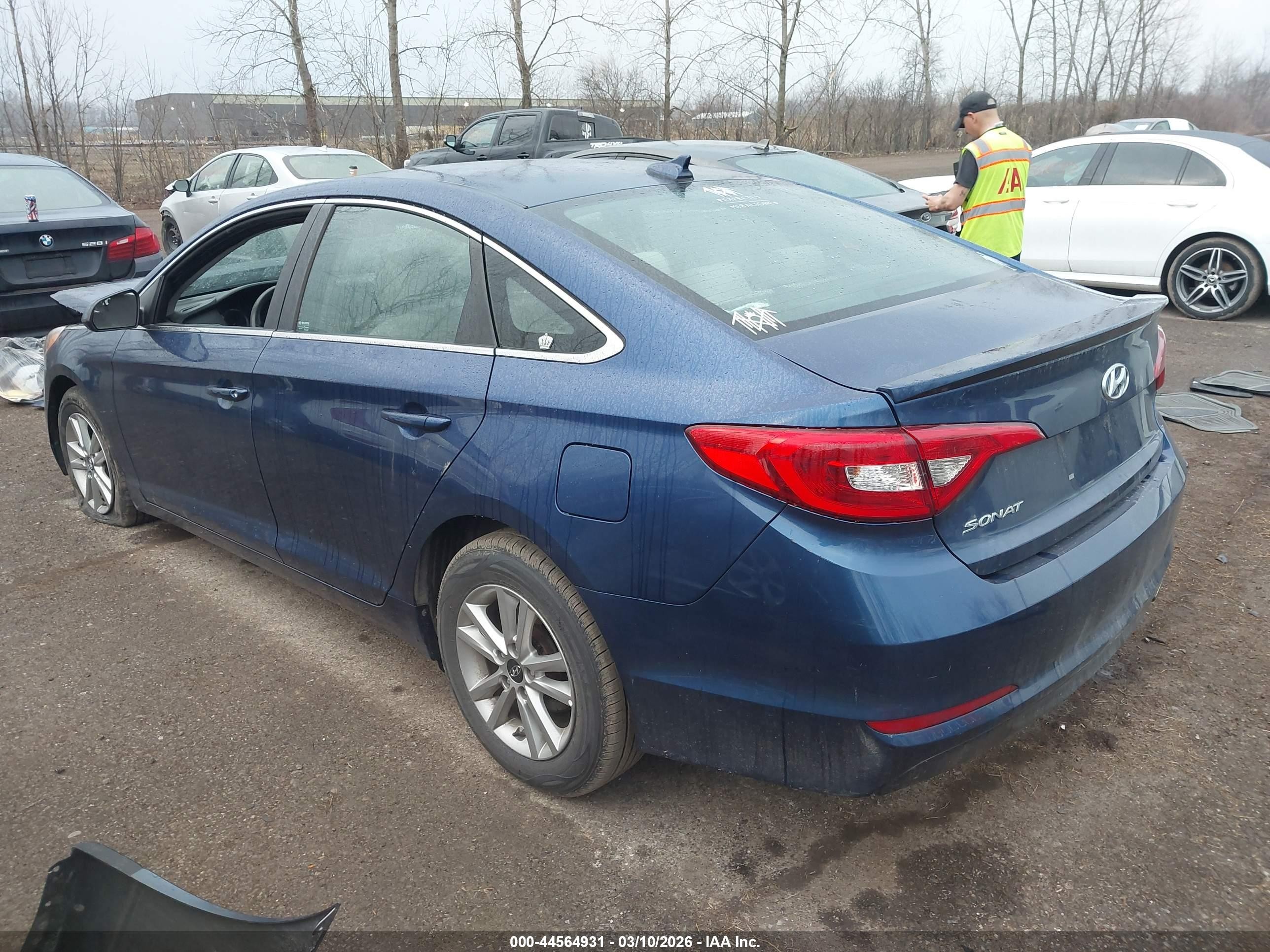 2016 Hyundai Sonata Se Синий vin: 5NPE24AF5GH361358