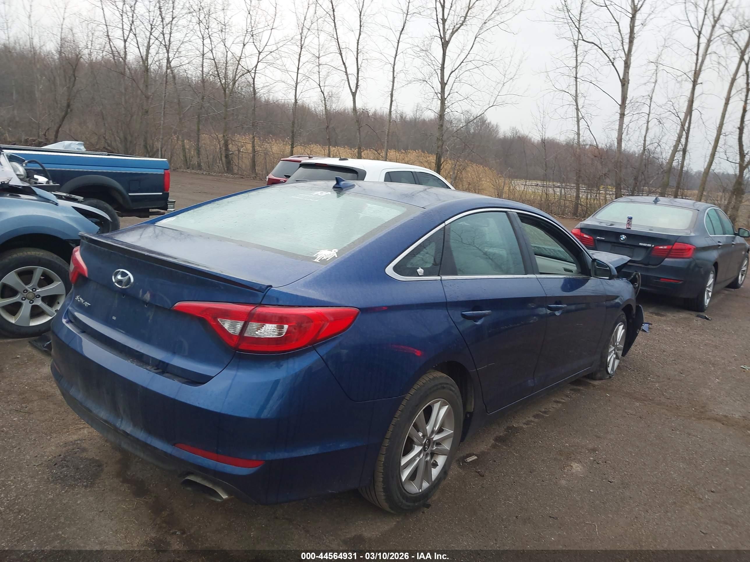 2016 Hyundai Sonata Se Синий vin: 5NPE24AF5GH361358