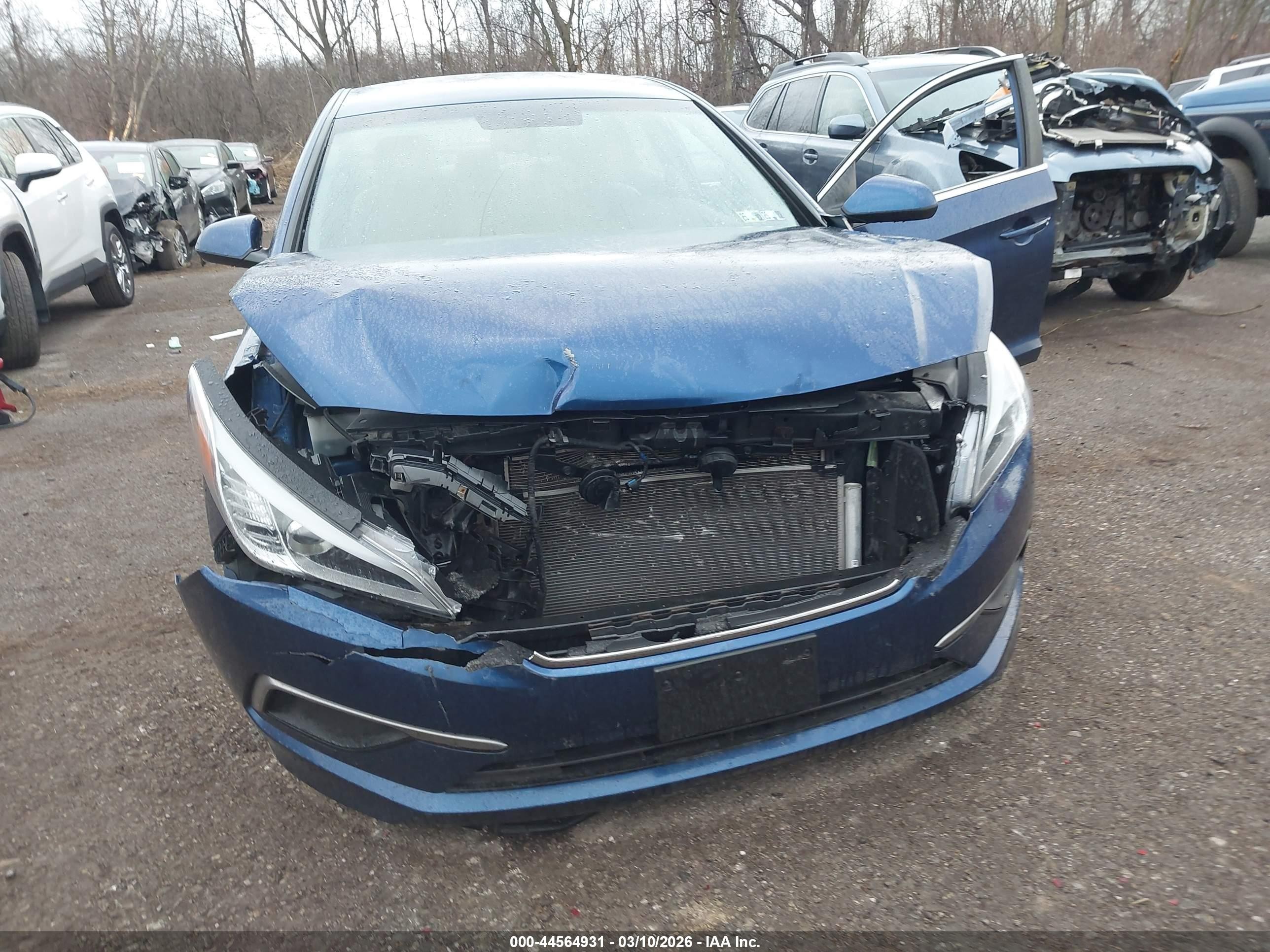 2016 Hyundai Sonata Se Синий vin: 5NPE24AF5GH361358