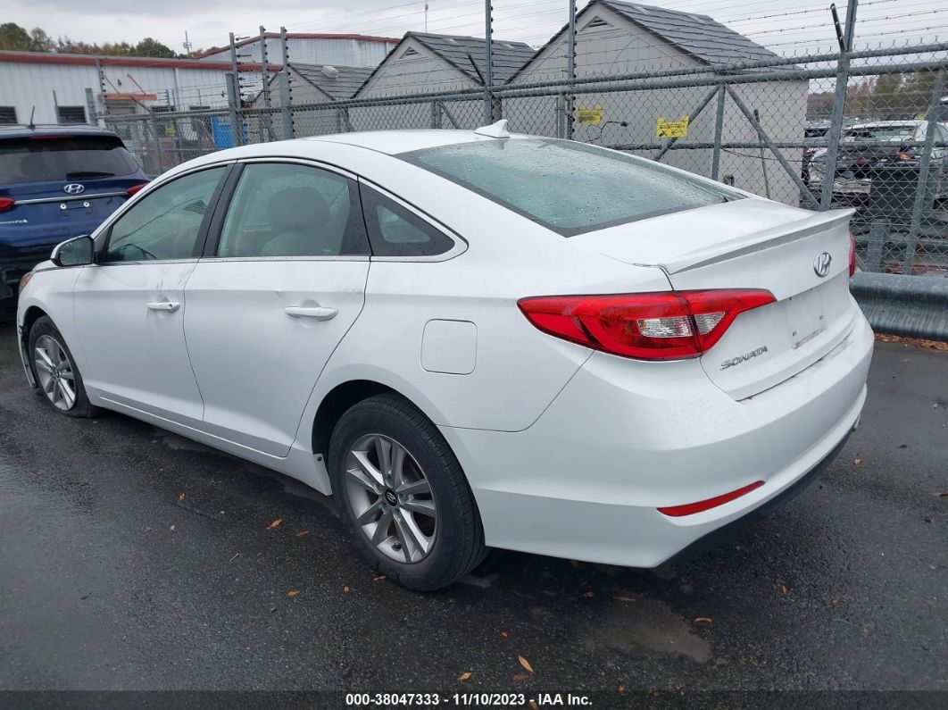2016 Hyundai Sonata Se White vin: 5NPE24AF5GH366351