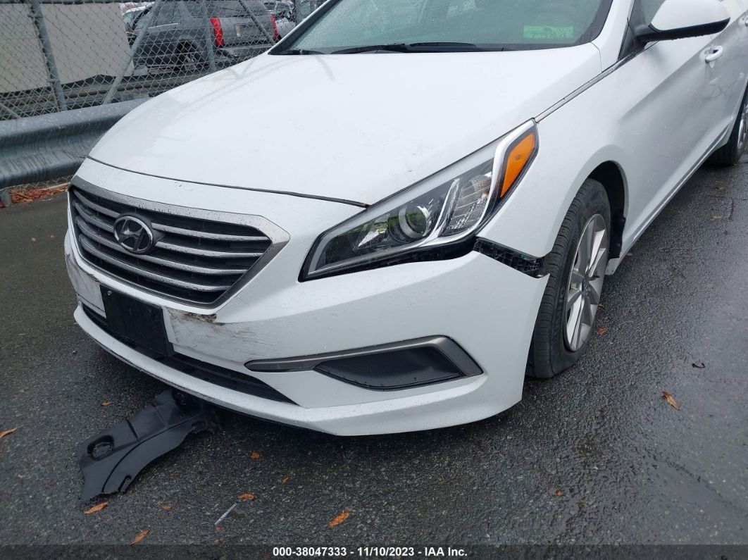 2016 Hyundai Sonata Se White vin: 5NPE24AF5GH366351