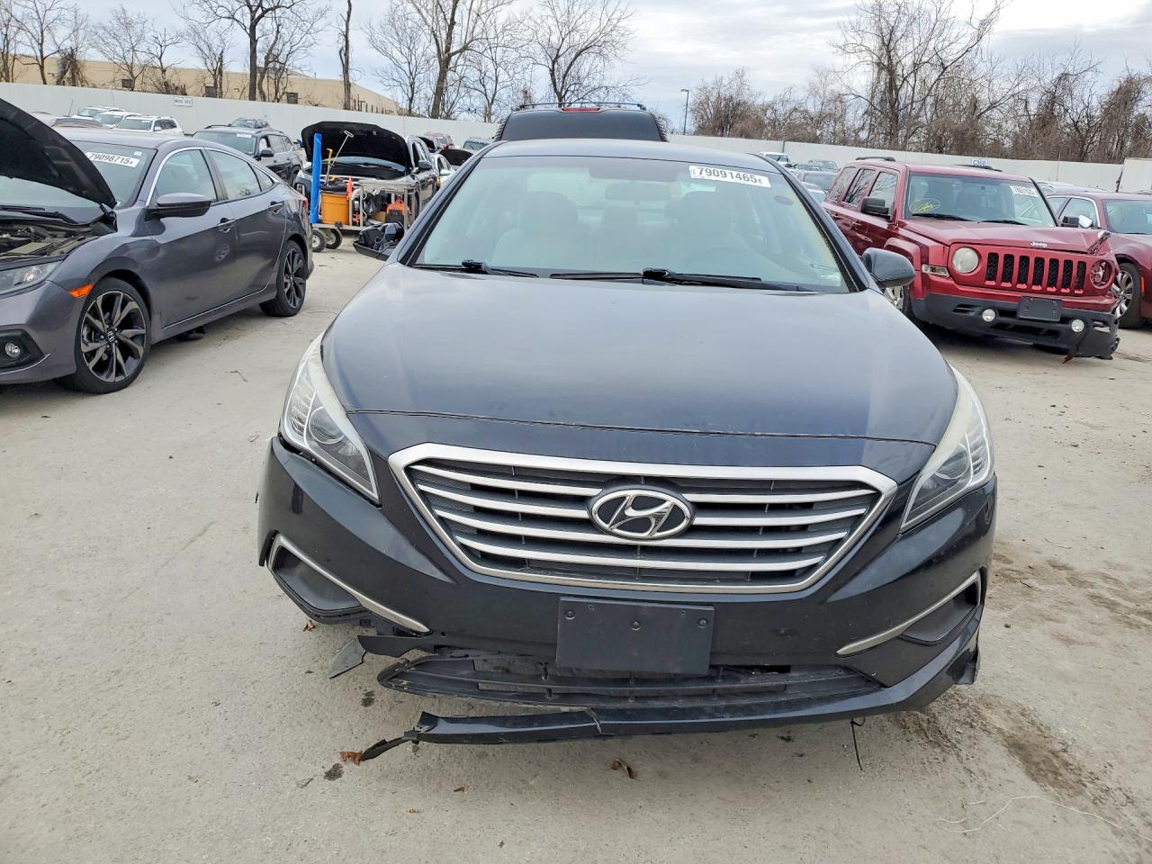 2017 Hyundai Sonata Base Black vin: 5NPE24AF5HH536645