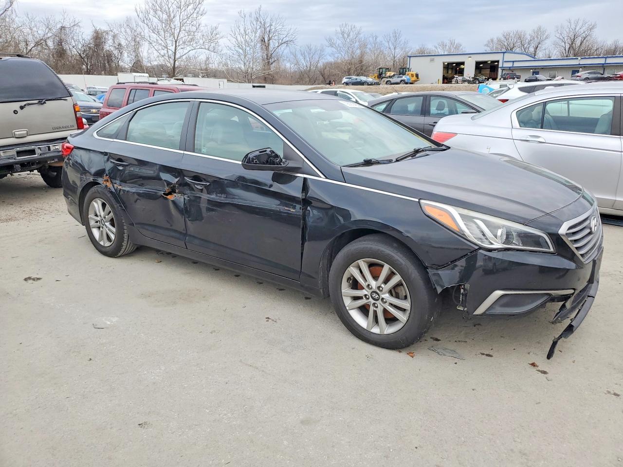 2017 Hyundai Sonata Base Black vin: 5NPE24AF5HH536645