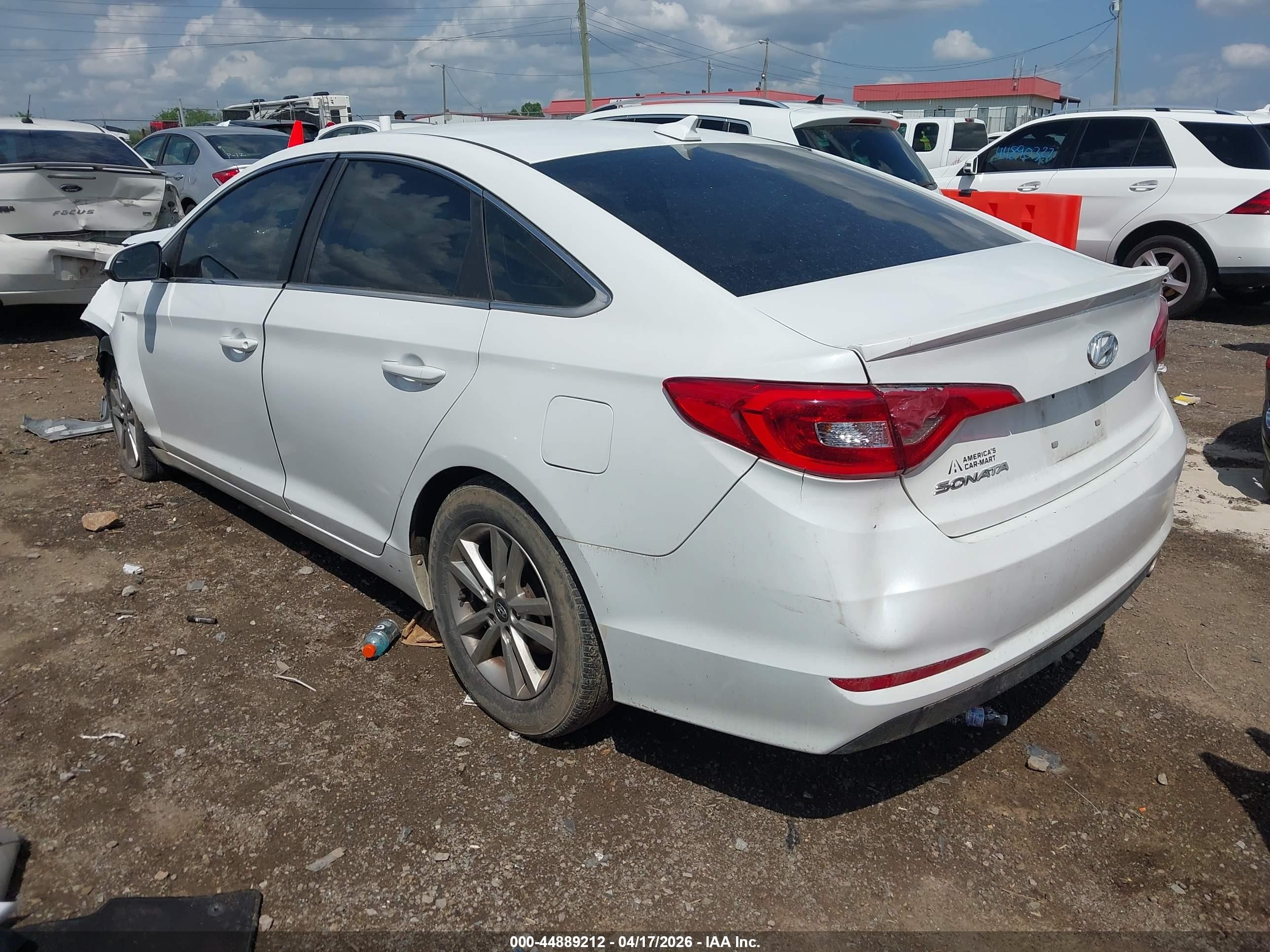 2017 Hyundai Sonata Se White vin: 5NPE24AF5HH577390