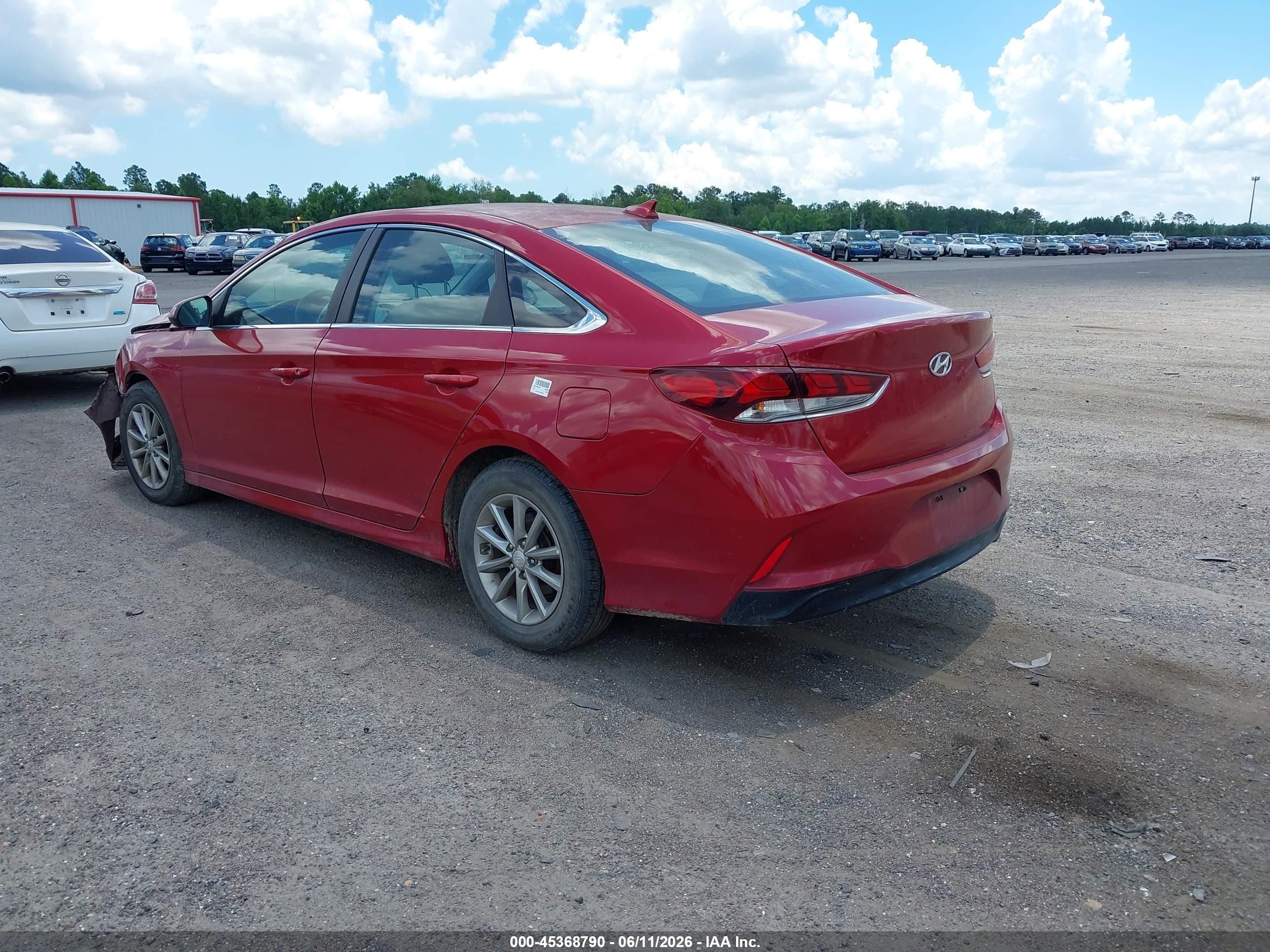 2018 Hyundai Sonata Se Red vin: 5NPE24AF5JH623483
