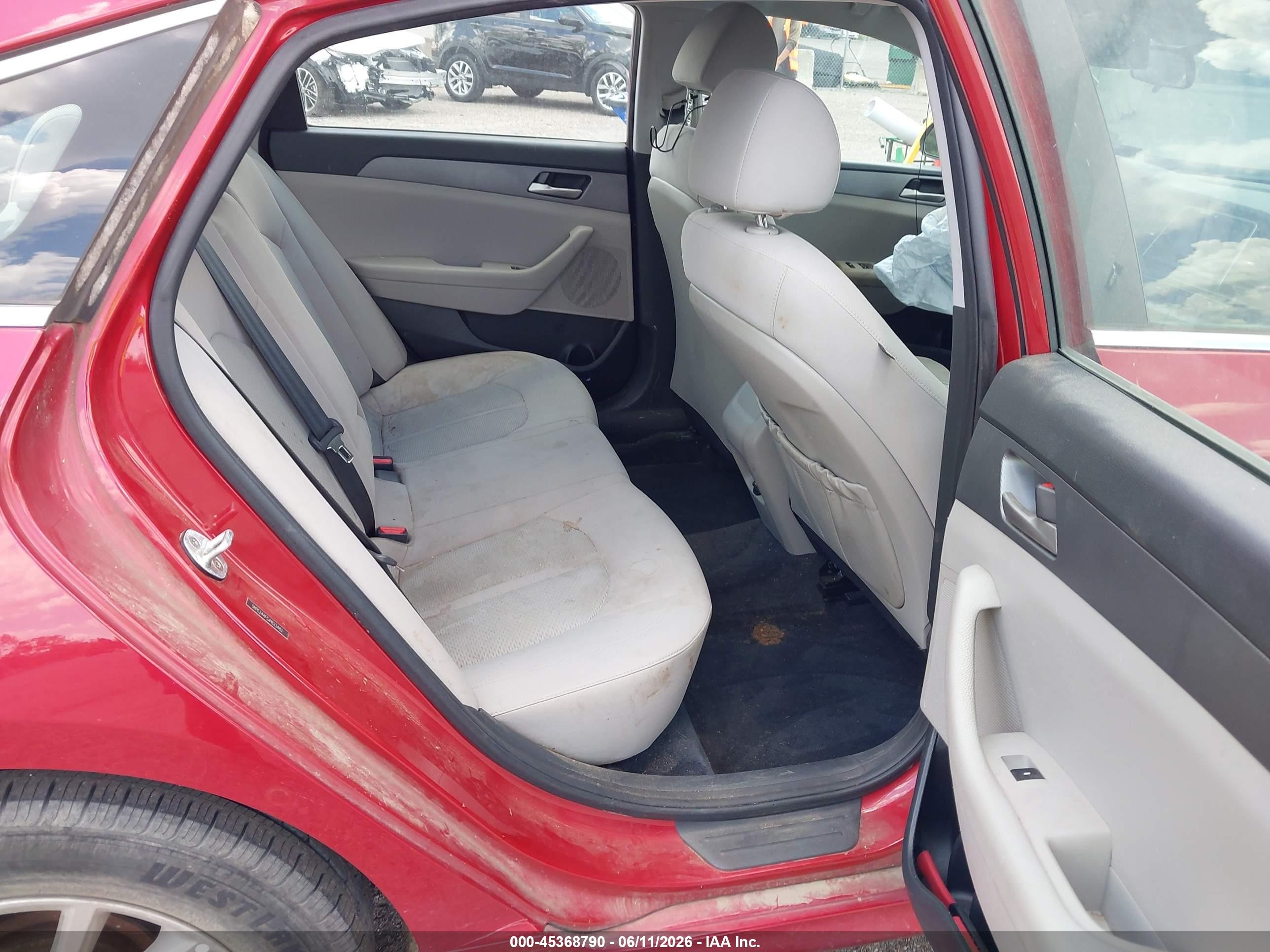 2018 Hyundai Sonata Se Red vin: 5NPE24AF5JH623483