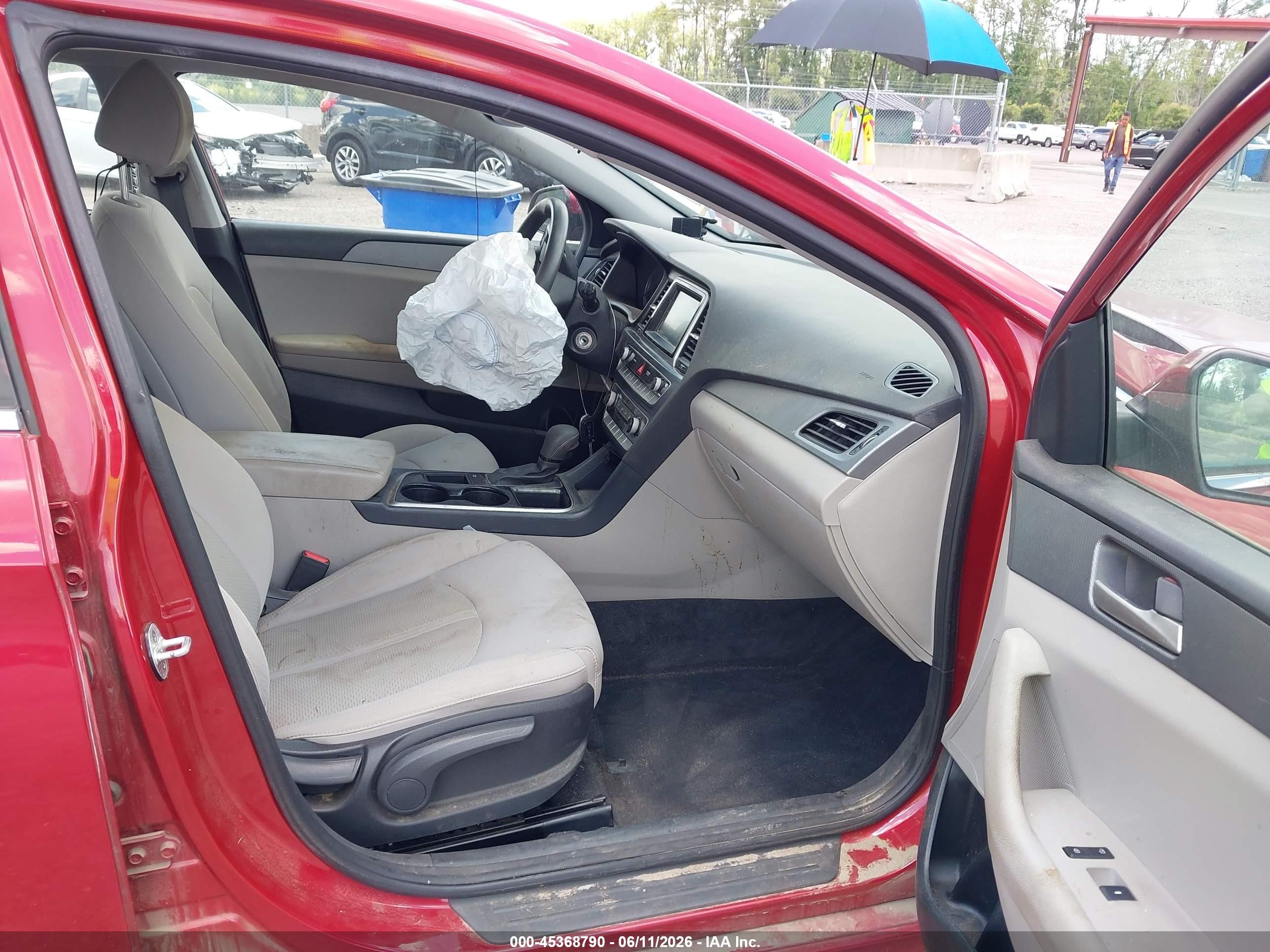 2018 Hyundai Sonata Se Red vin: 5NPE24AF5JH623483