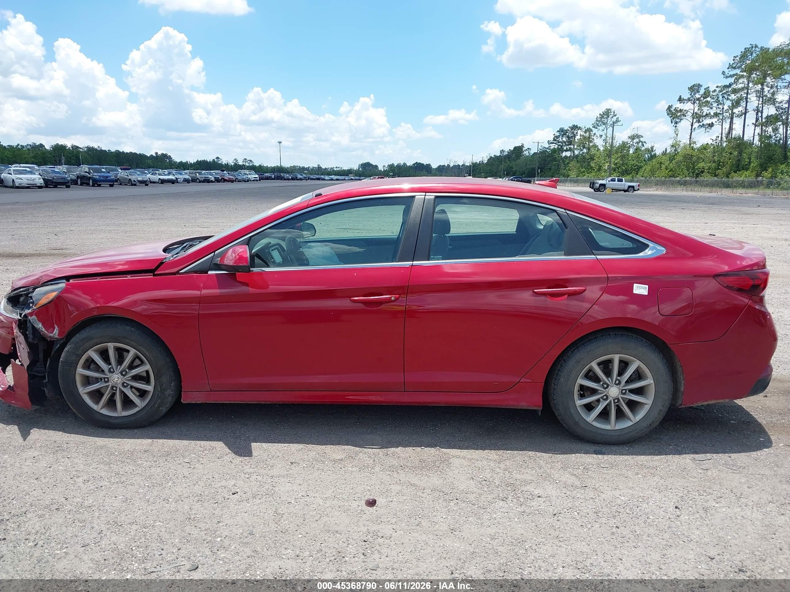2018 Hyundai Sonata Se Red vin: 5NPE24AF5JH623483