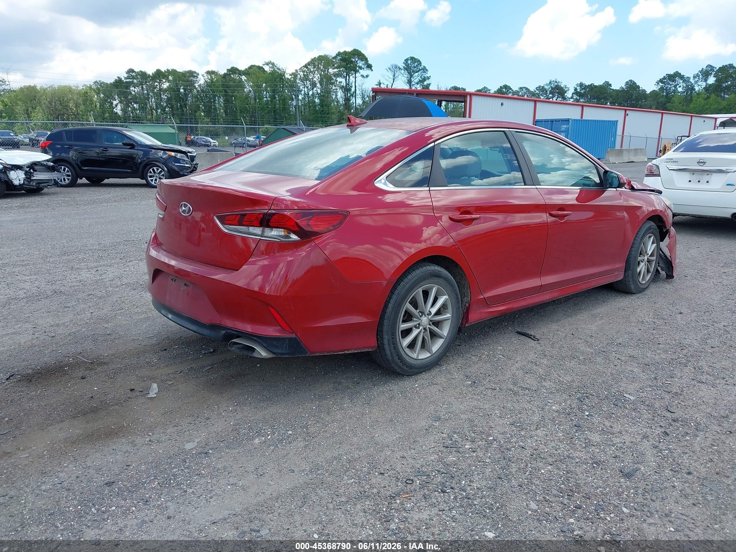 2018 Hyundai Sonata Se Red vin: 5NPE24AF5JH623483