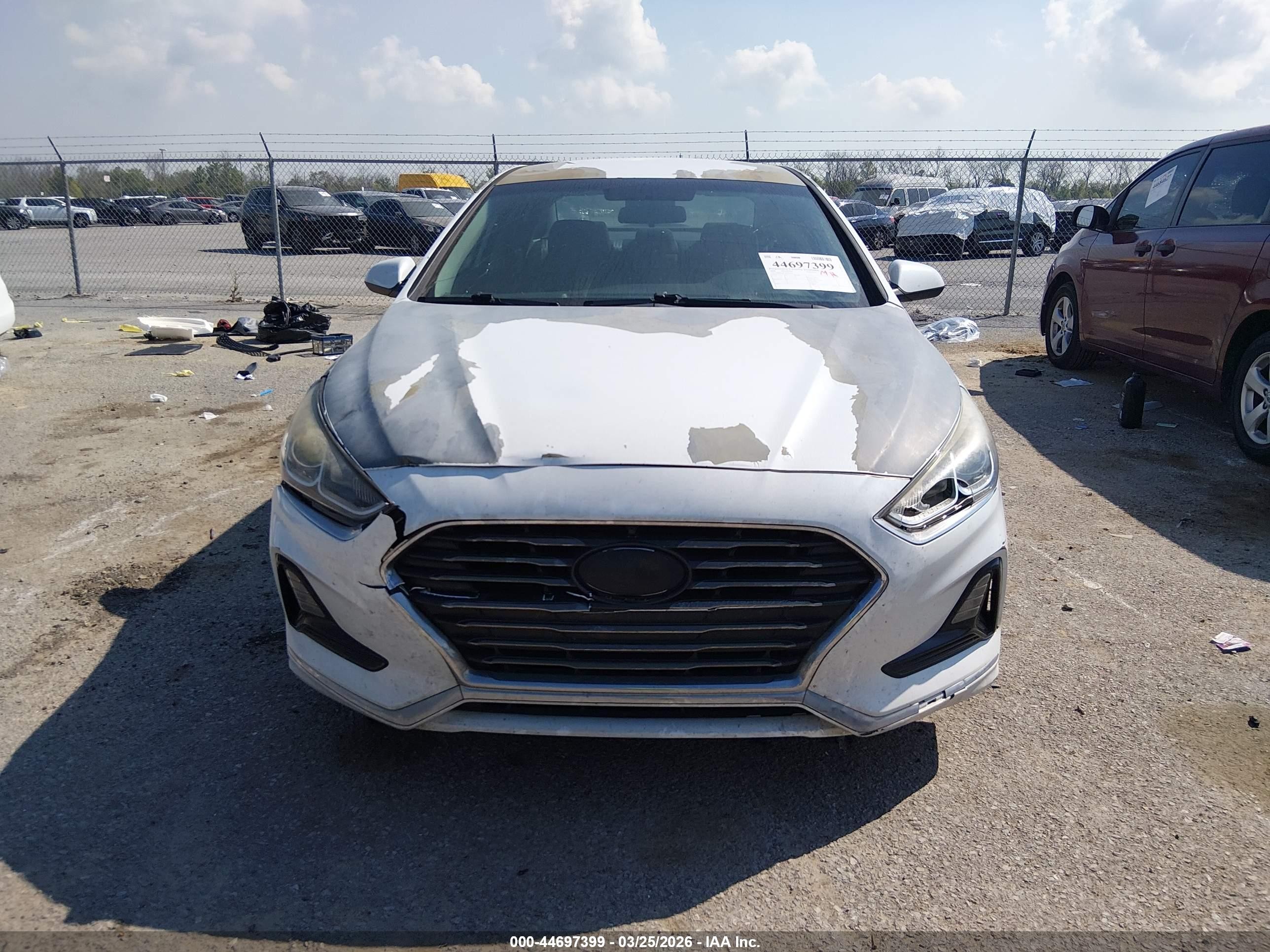 2018 Hyundai Sonata Se White vin: 5NPE24AF5JH702037