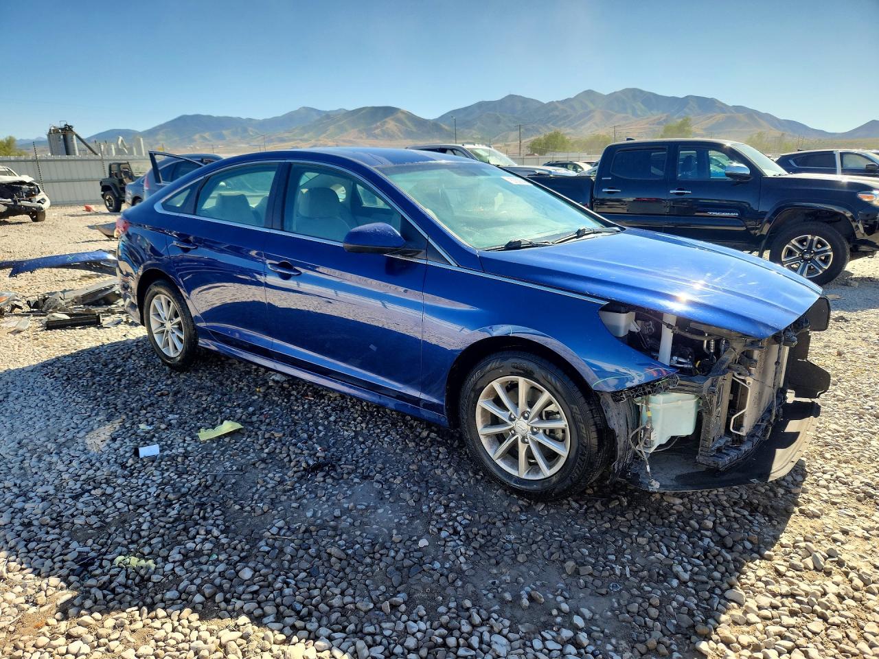 2019 Hyundai Sonata Se Blue vin: 5NPE24AF5KH776026