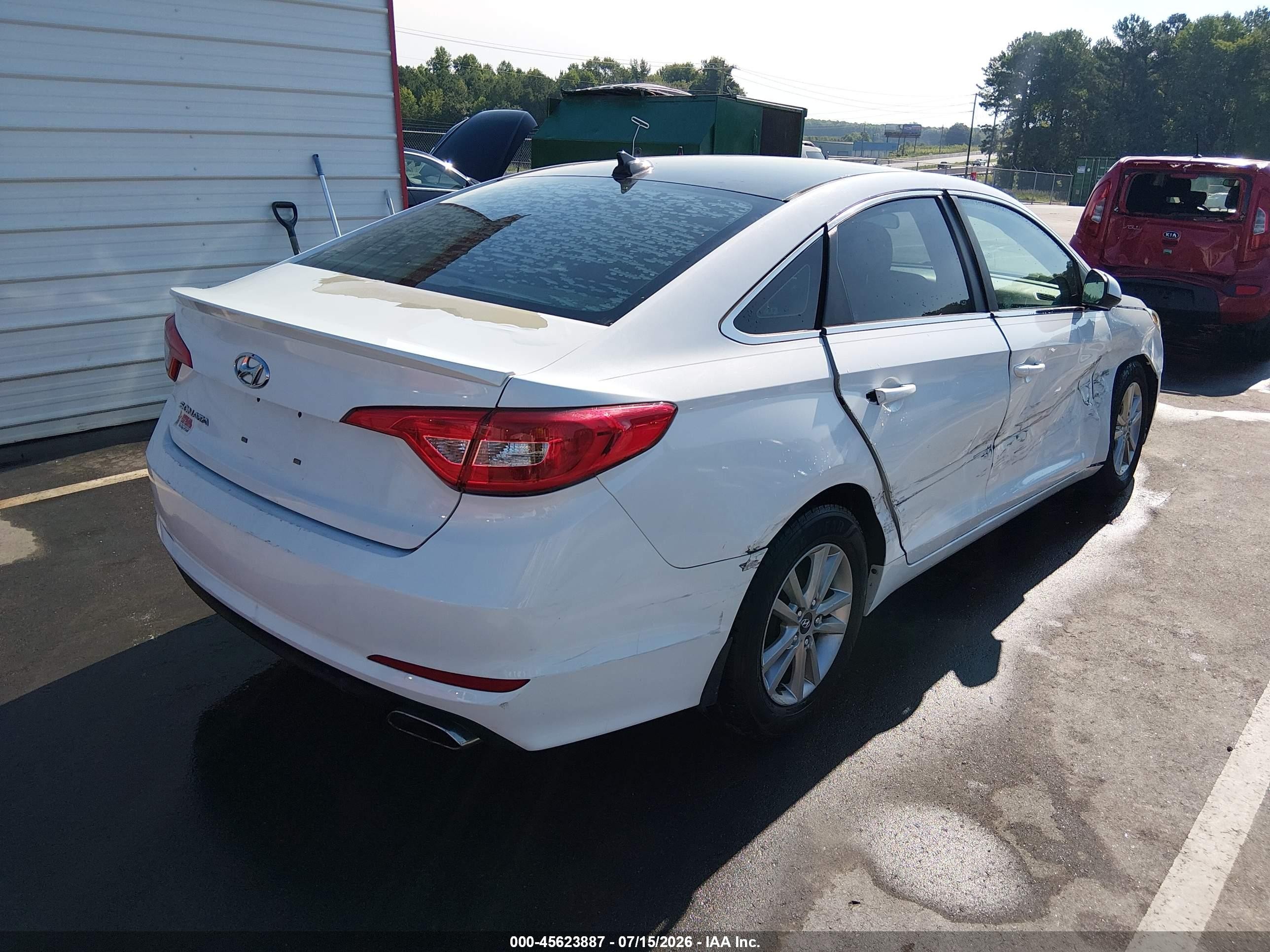 2015 Hyundai Sonata Se Белый vin: 5NPE24AF6FH000896