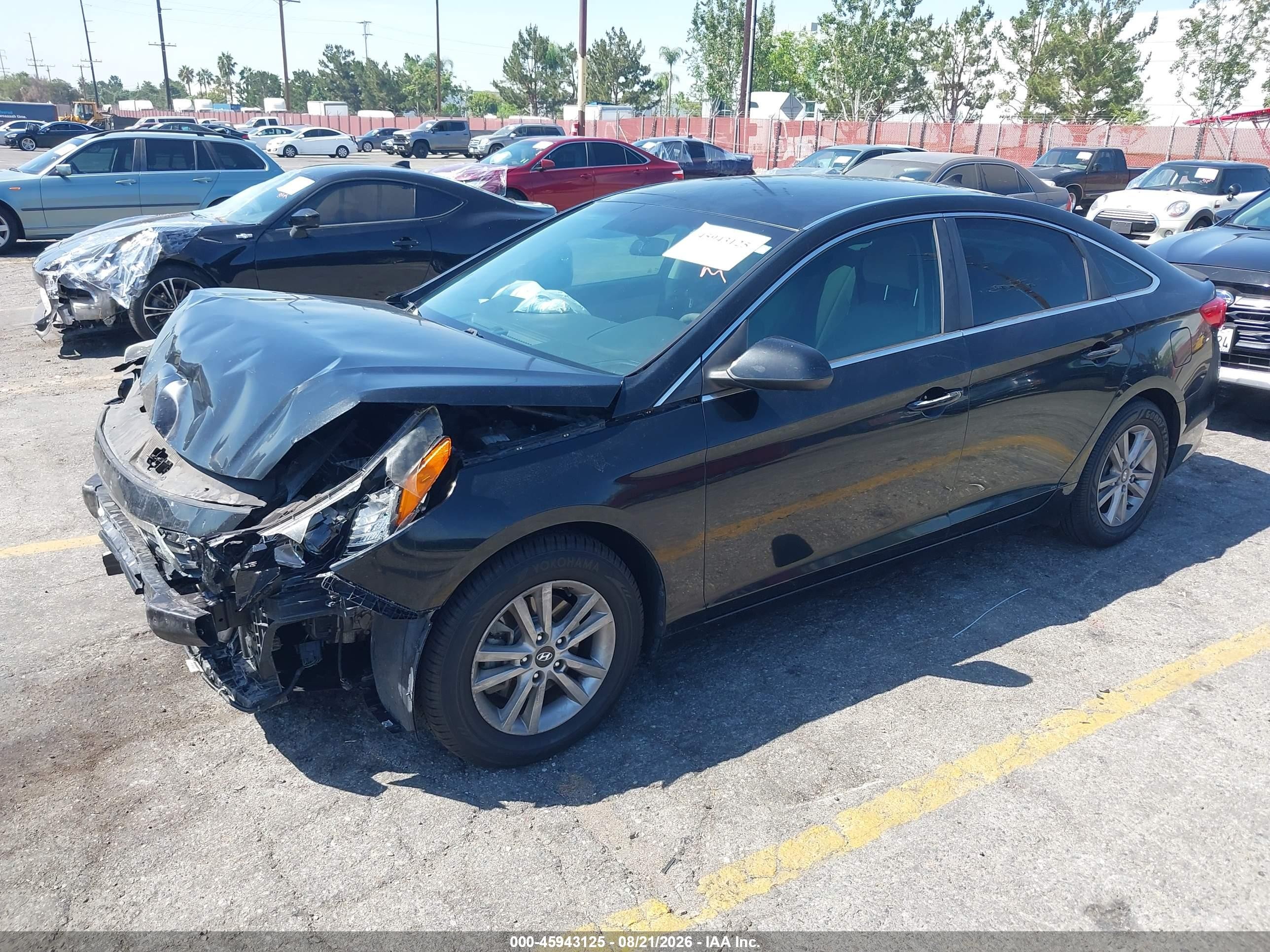 2015 Hyundai Sonata Se Black vin: 5NPE24AF6FH002325
