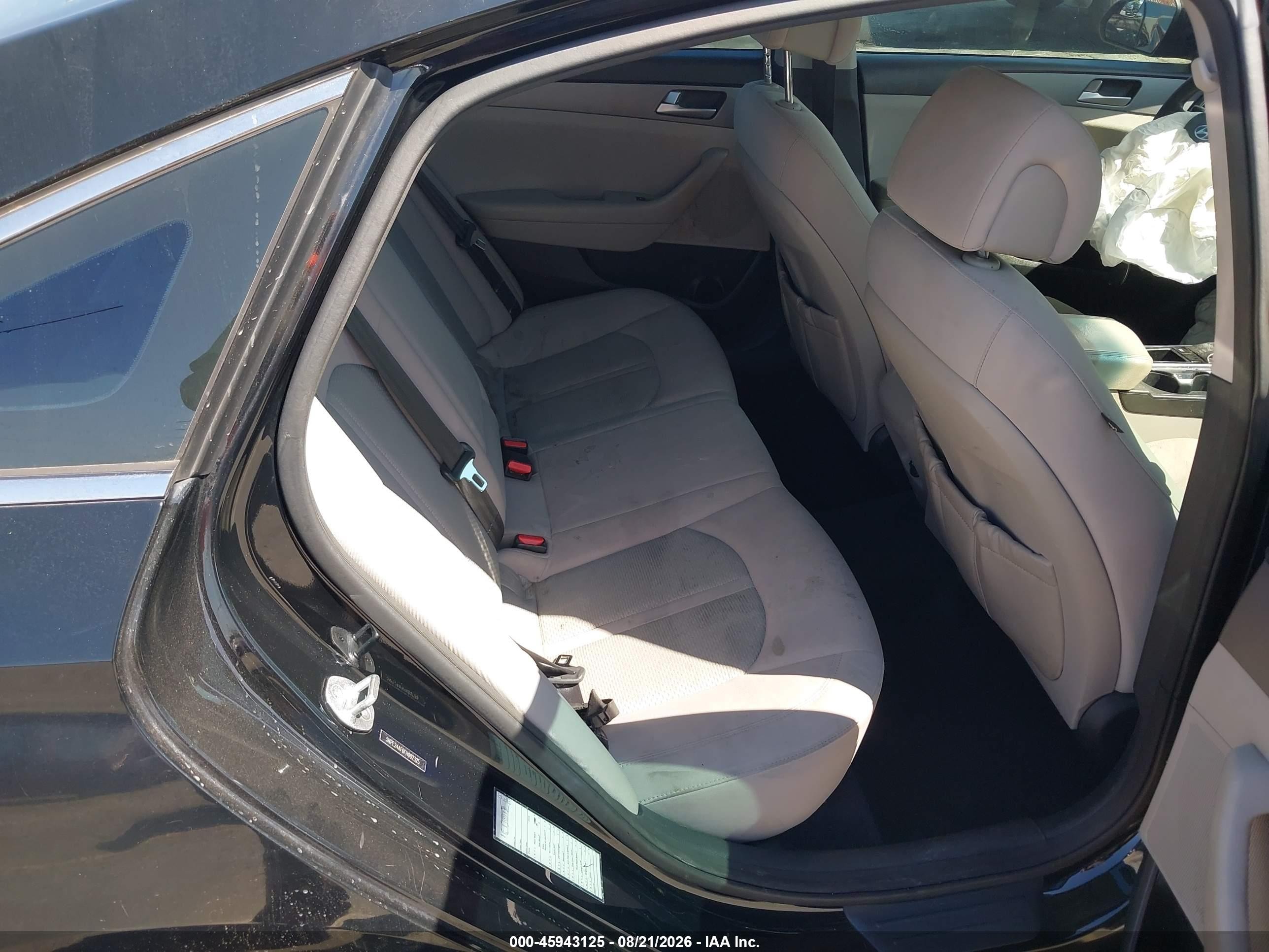 2015 Hyundai Sonata Se Black vin: 5NPE24AF6FH002325