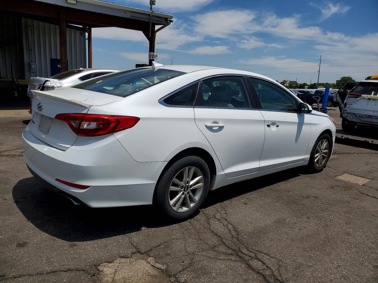 2015 Hyundai Sonata Se White vin: 5NPE24AF6FH007721