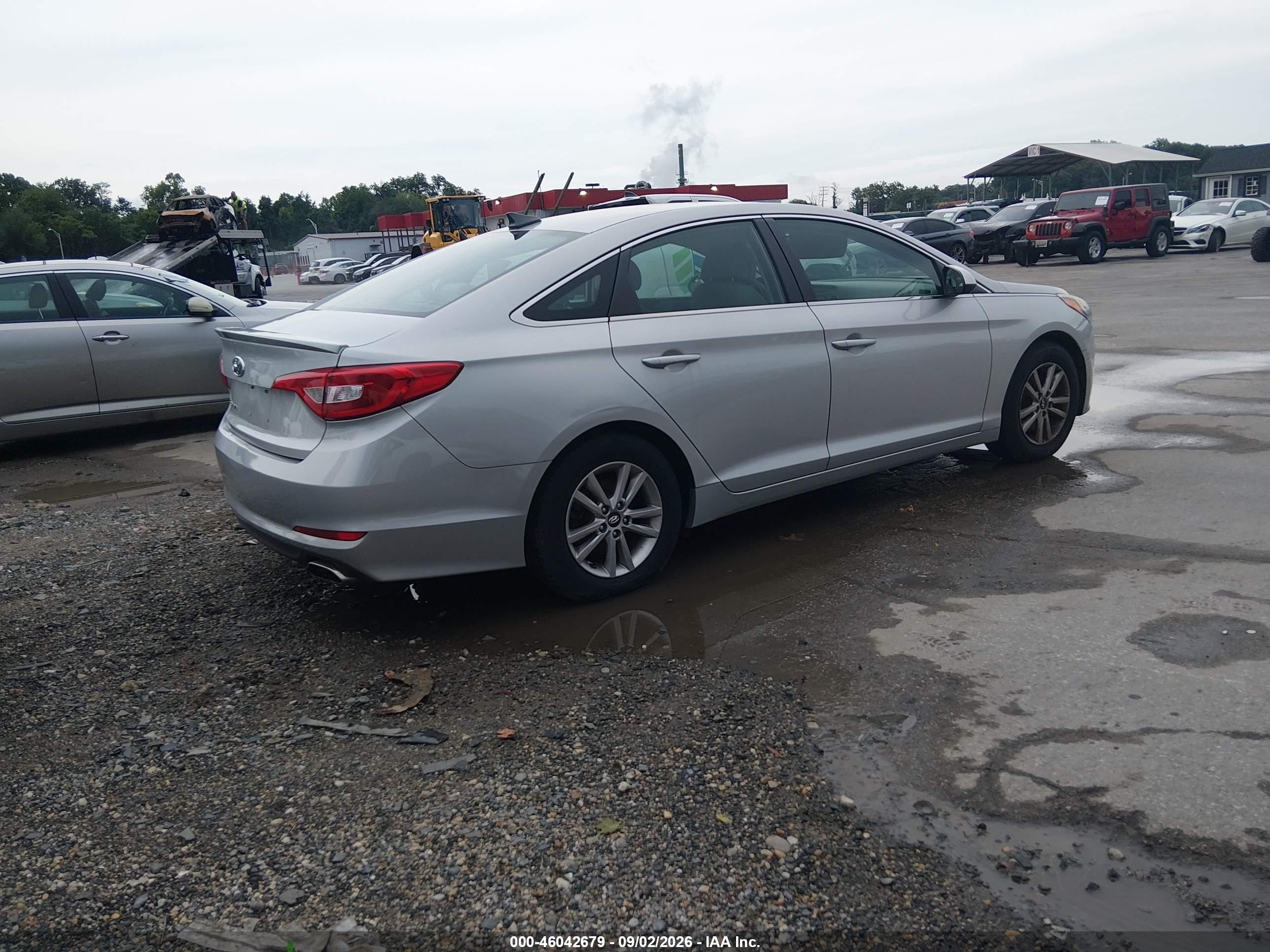 2015 Hyundai Sonata Se Silver vin: 5NPE24AF6FH015737