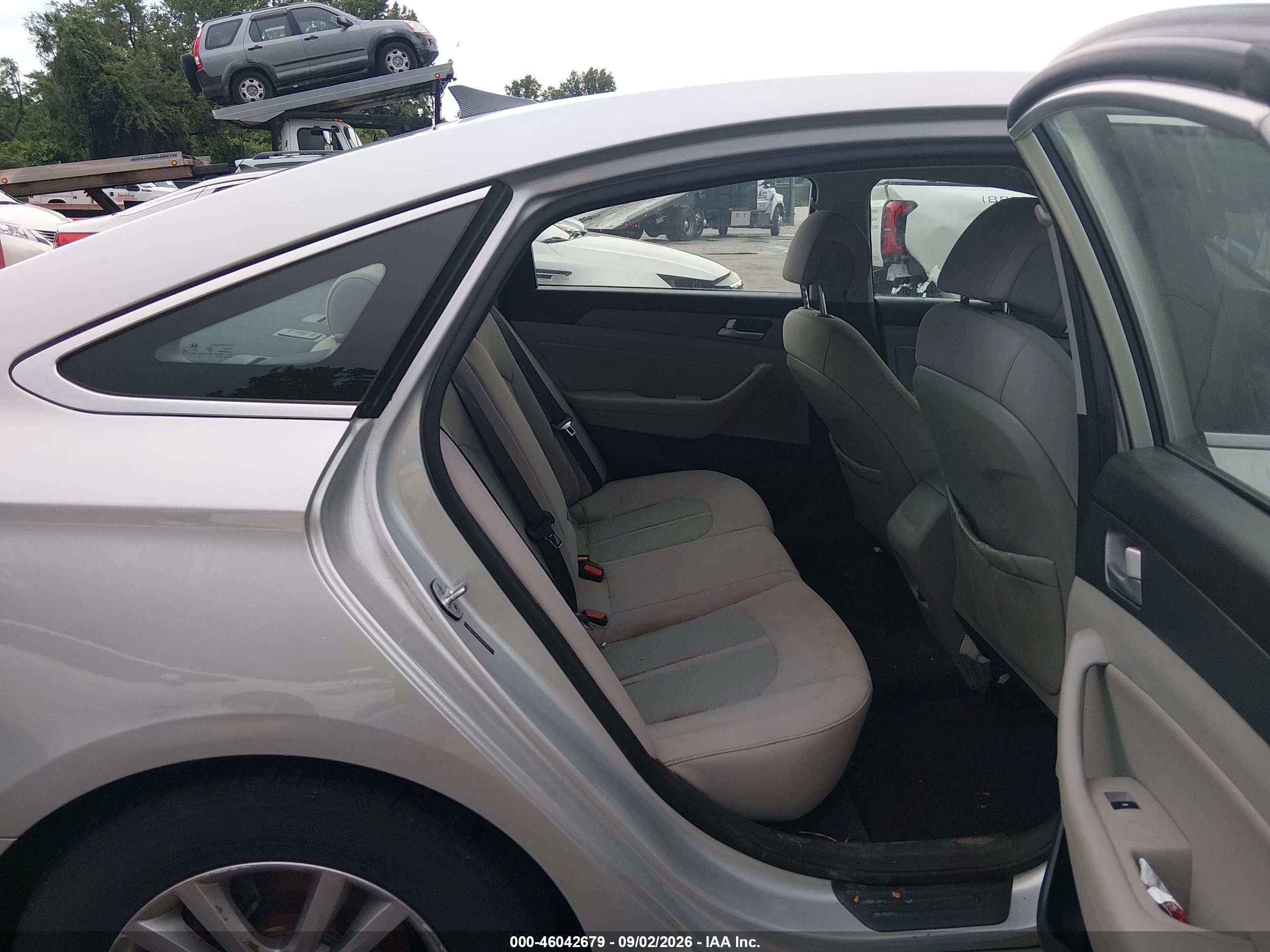 2015 Hyundai Sonata Se Silver vin: 5NPE24AF6FH015737