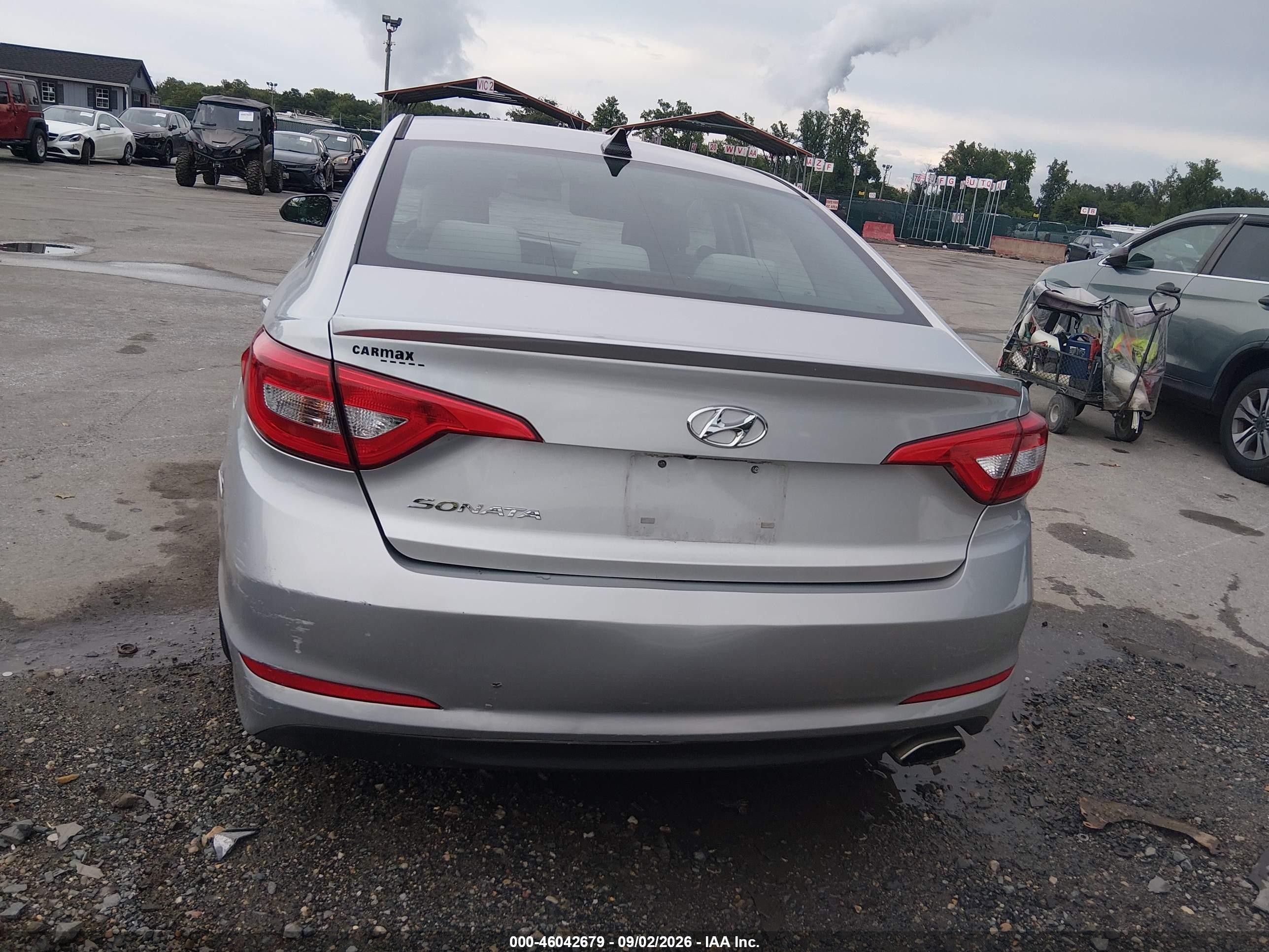 2015 Hyundai Sonata Se Silver vin: 5NPE24AF6FH015737