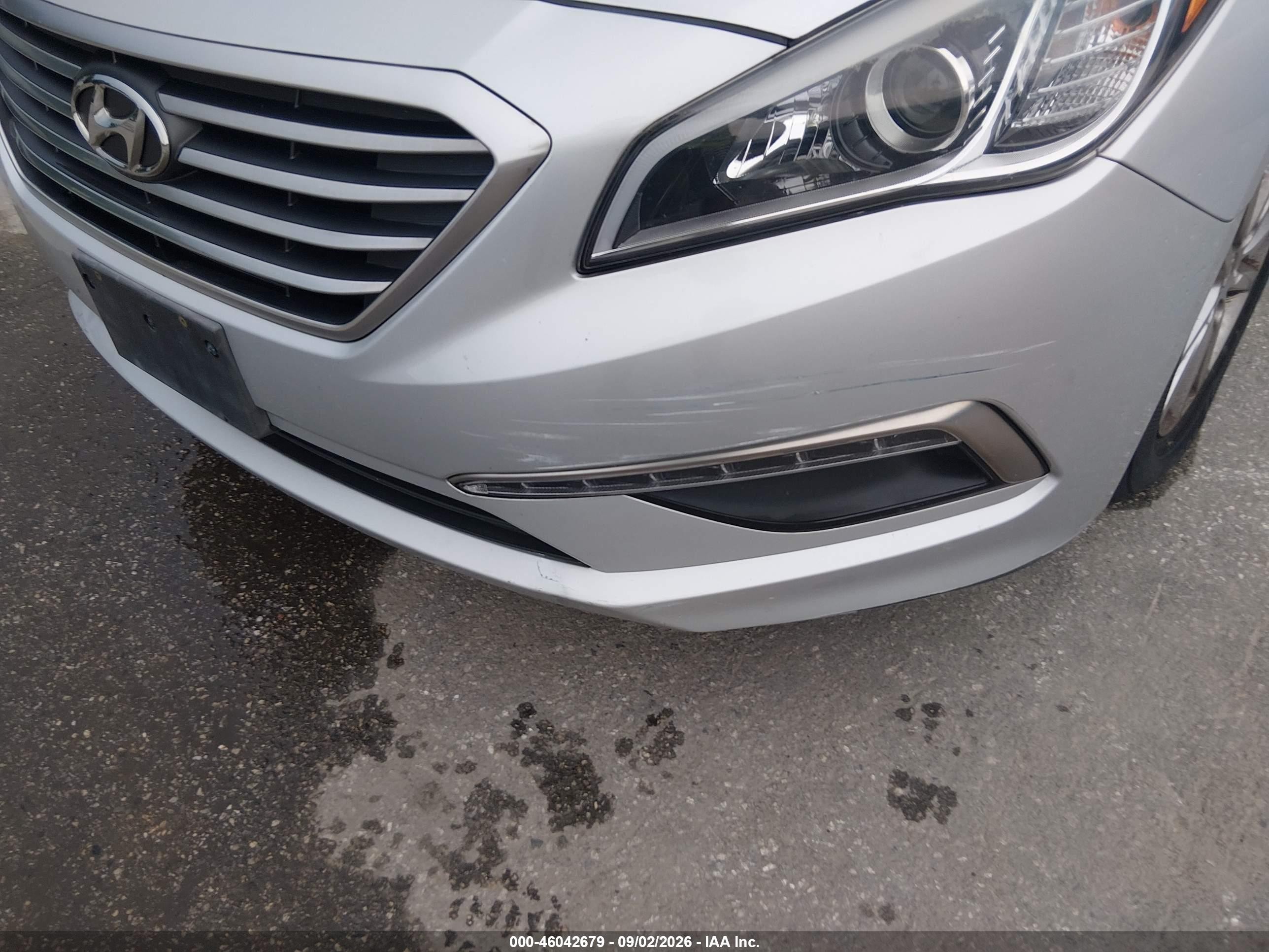 2015 Hyundai Sonata Se Silver vin: 5NPE24AF6FH015737