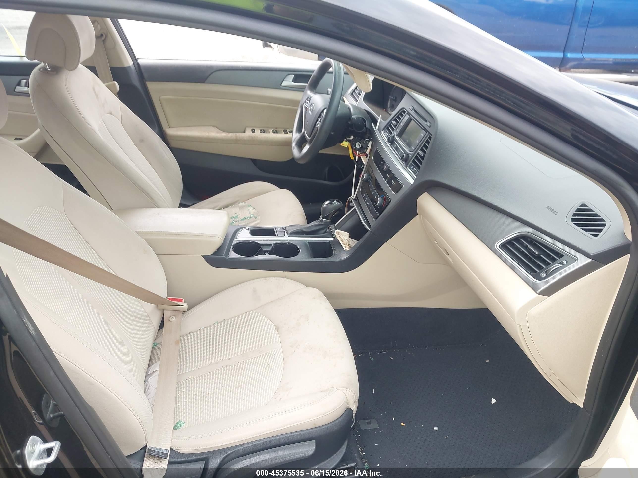 2015 Hyundai Sonata Se Бежевый vin: 5NPE24AF6FH020422
