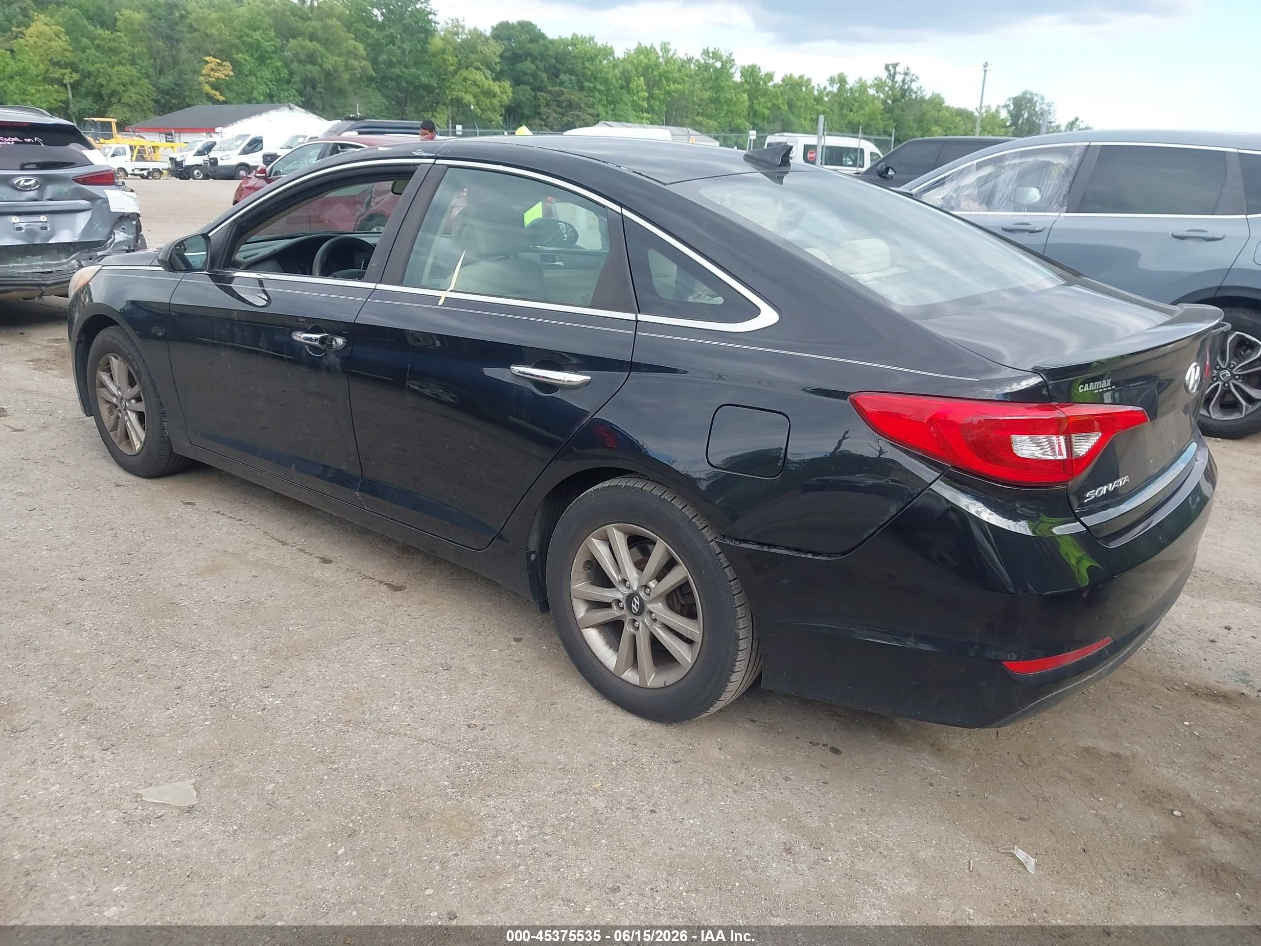2015 Hyundai Sonata Se Бежевый vin: 5NPE24AF6FH020422