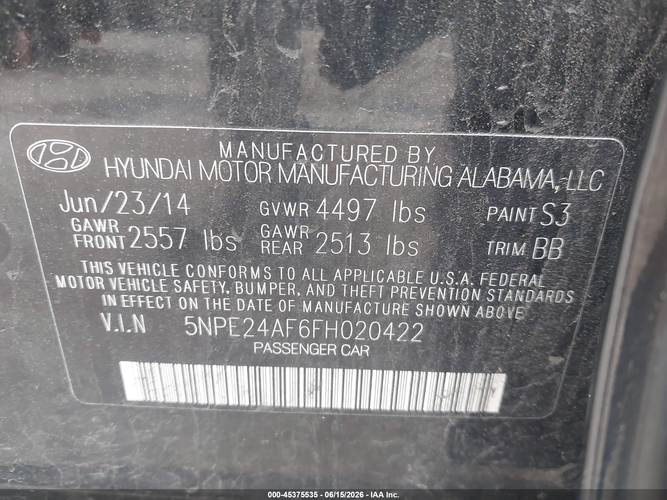 2015 Hyundai Sonata Se Бежевый vin: 5NPE24AF6FH020422