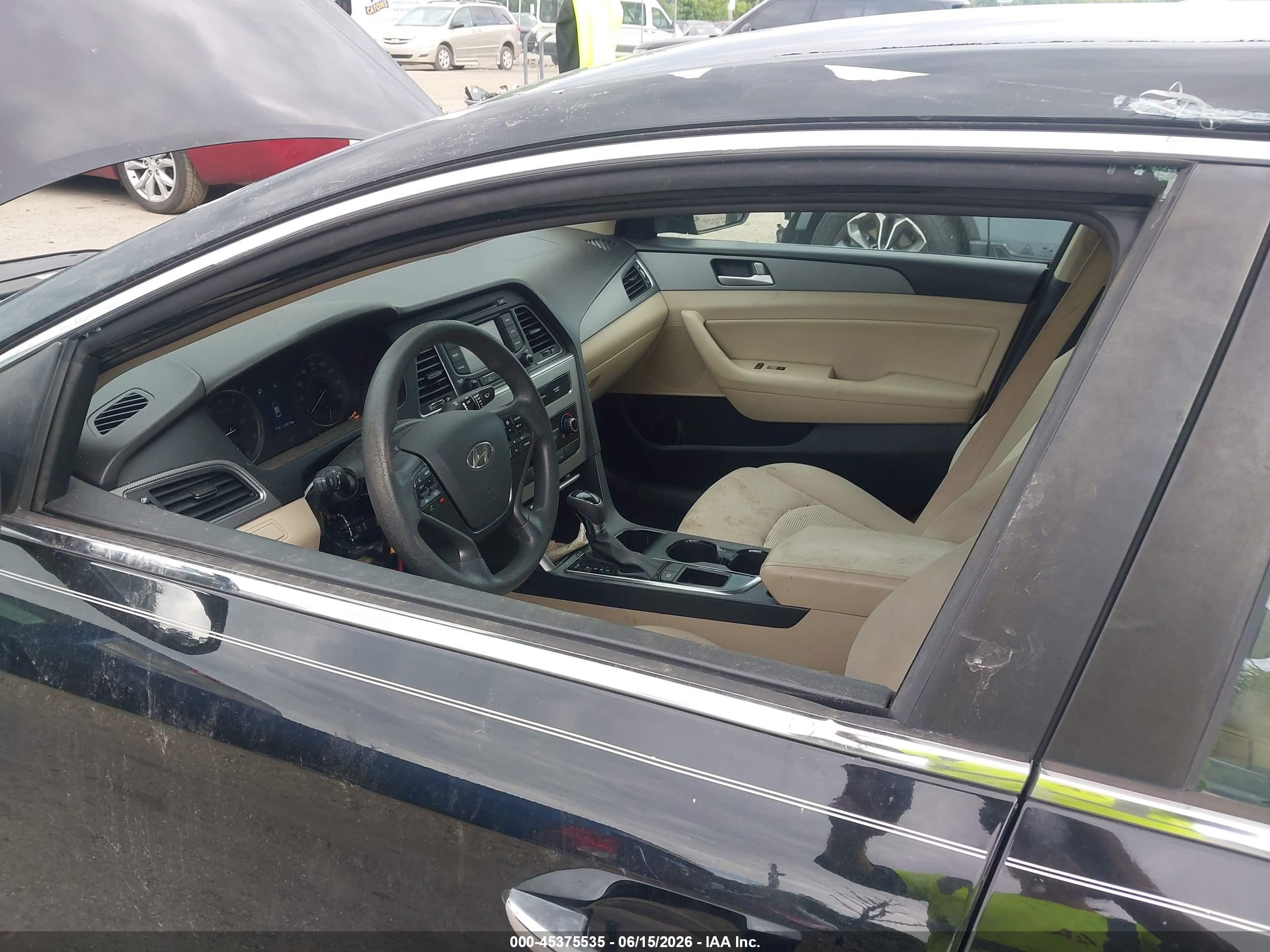 2015 Hyundai Sonata Se Бежевый vin: 5NPE24AF6FH020422