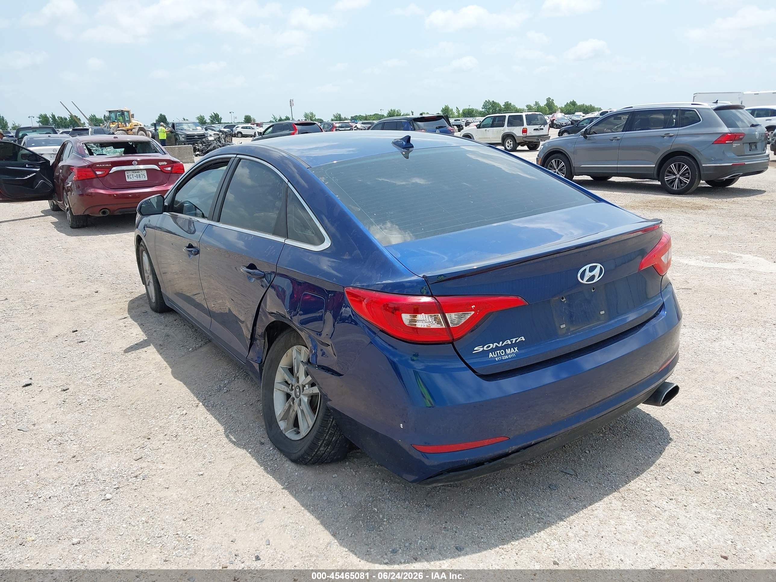 2015 Hyundai Sonata Se Blue vin: 5NPE24AF6FH022302