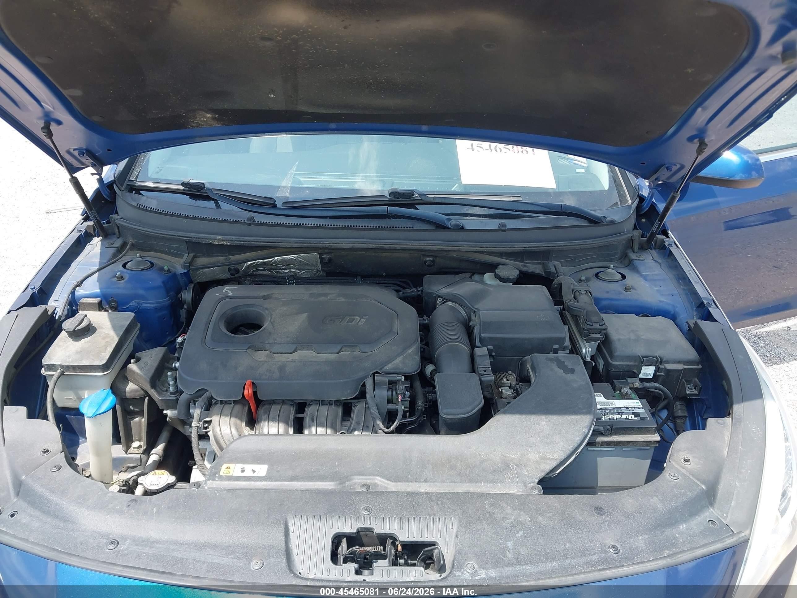 2015 Hyundai Sonata Se Blue vin: 5NPE24AF6FH022302