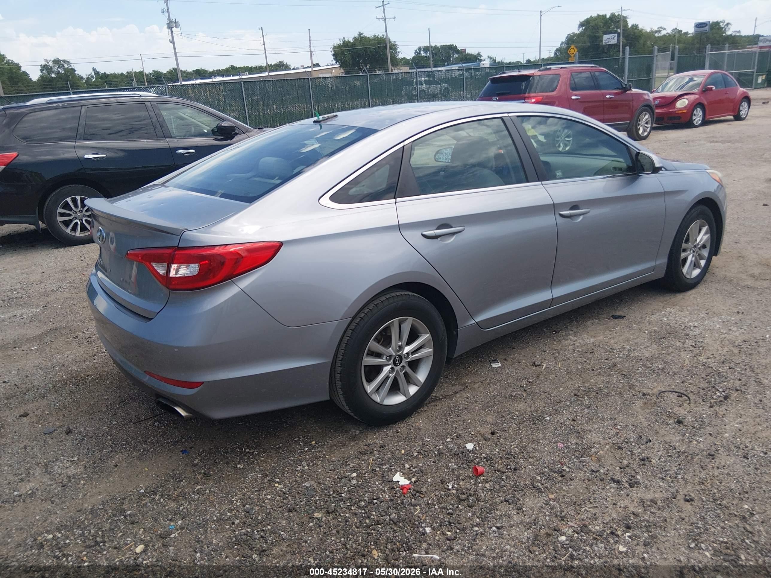 2015 Hyundai Sonata Se Silver vin: 5NPE24AF6FH025815